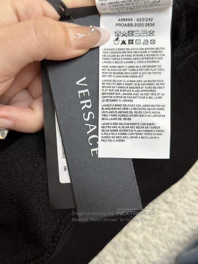 Versace Versace Black printed hooded sweatshirt Size US M / EU 48-50 / 2 - 8 Thumbnail