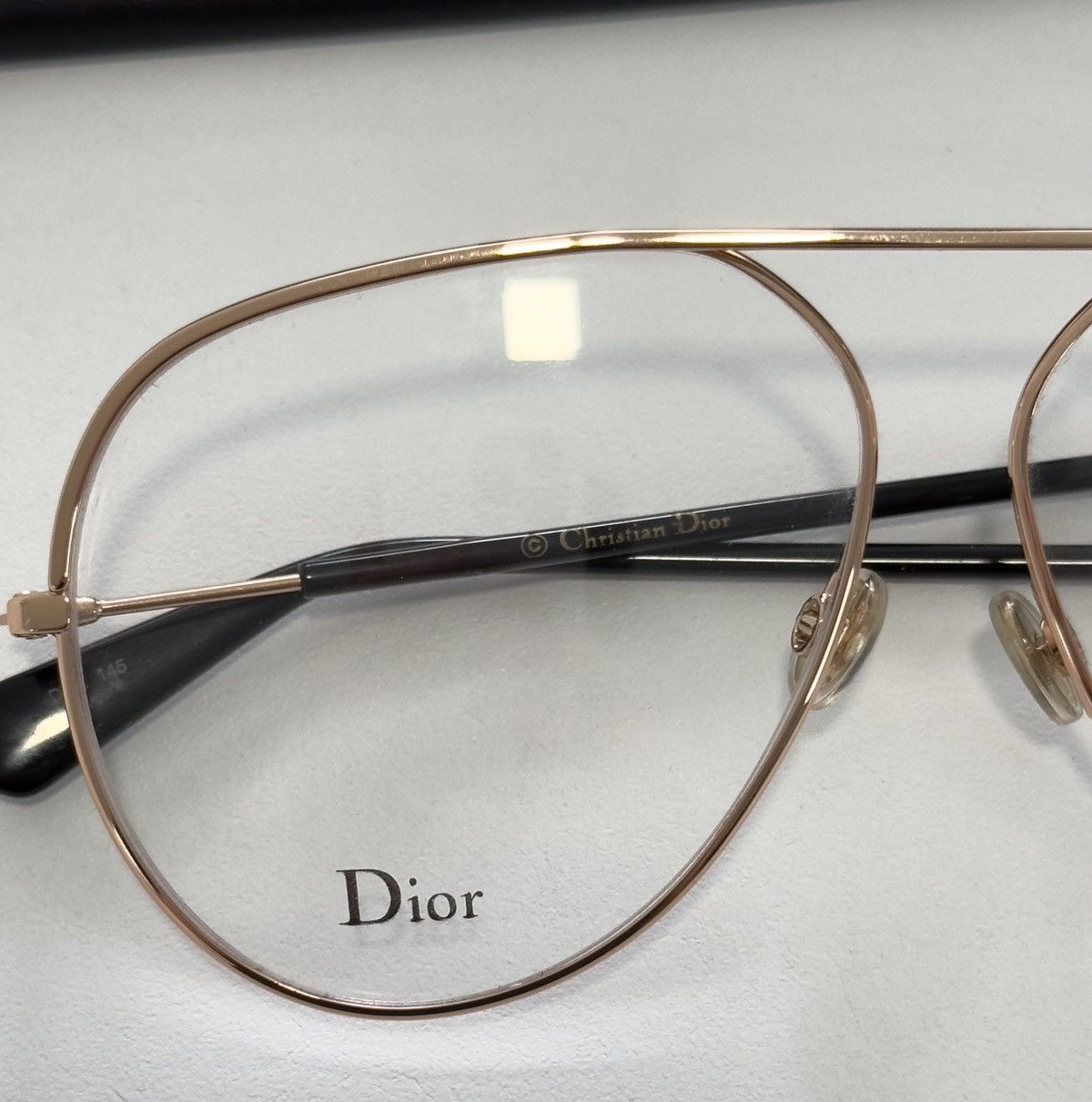 Dior Dior vintage aviator gold rim eyeglasses Size ONE SIZE - 8 Thumbnail