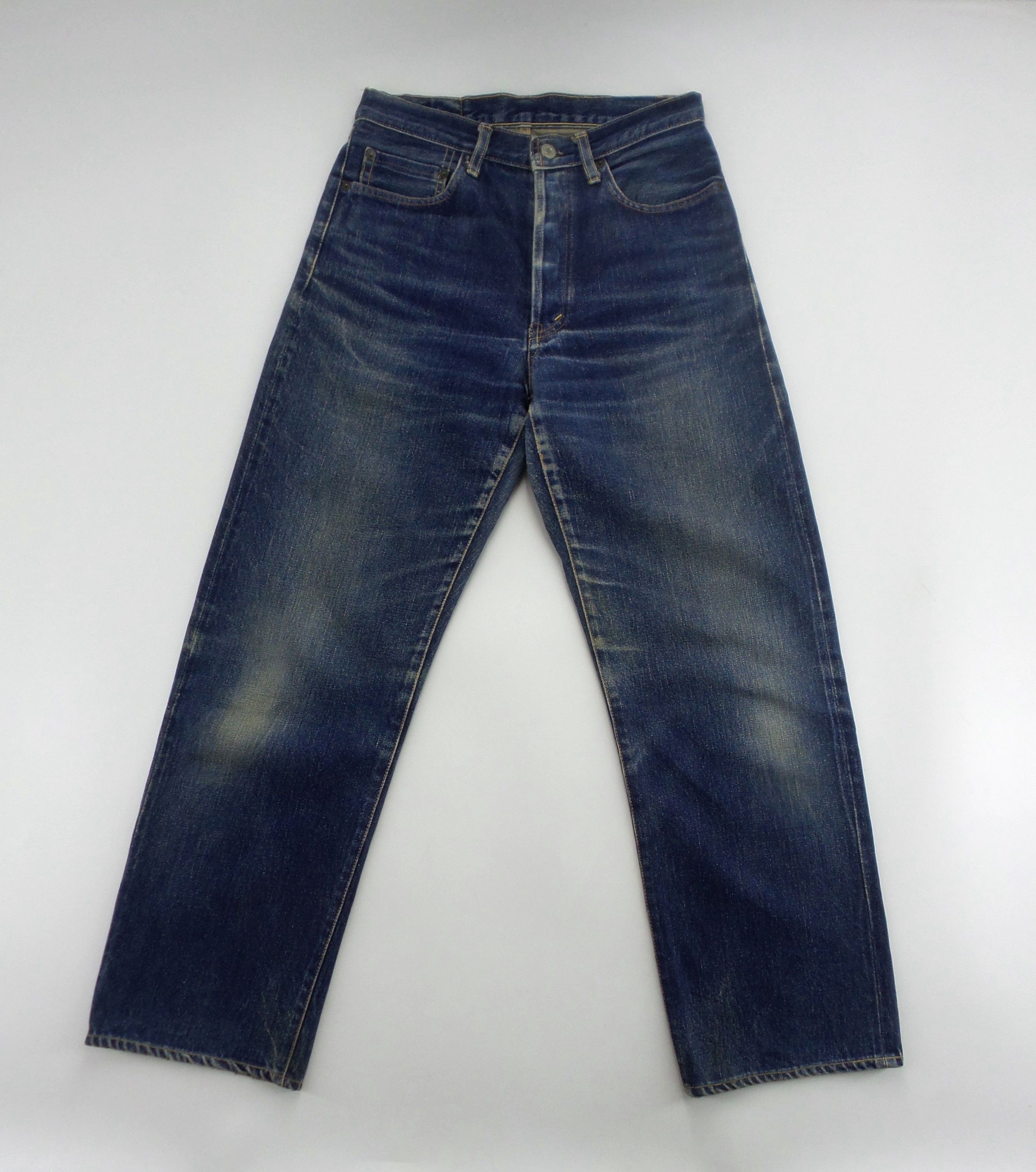 Blue Blue Stonewashed Selvedge Jeans W28xL39.5