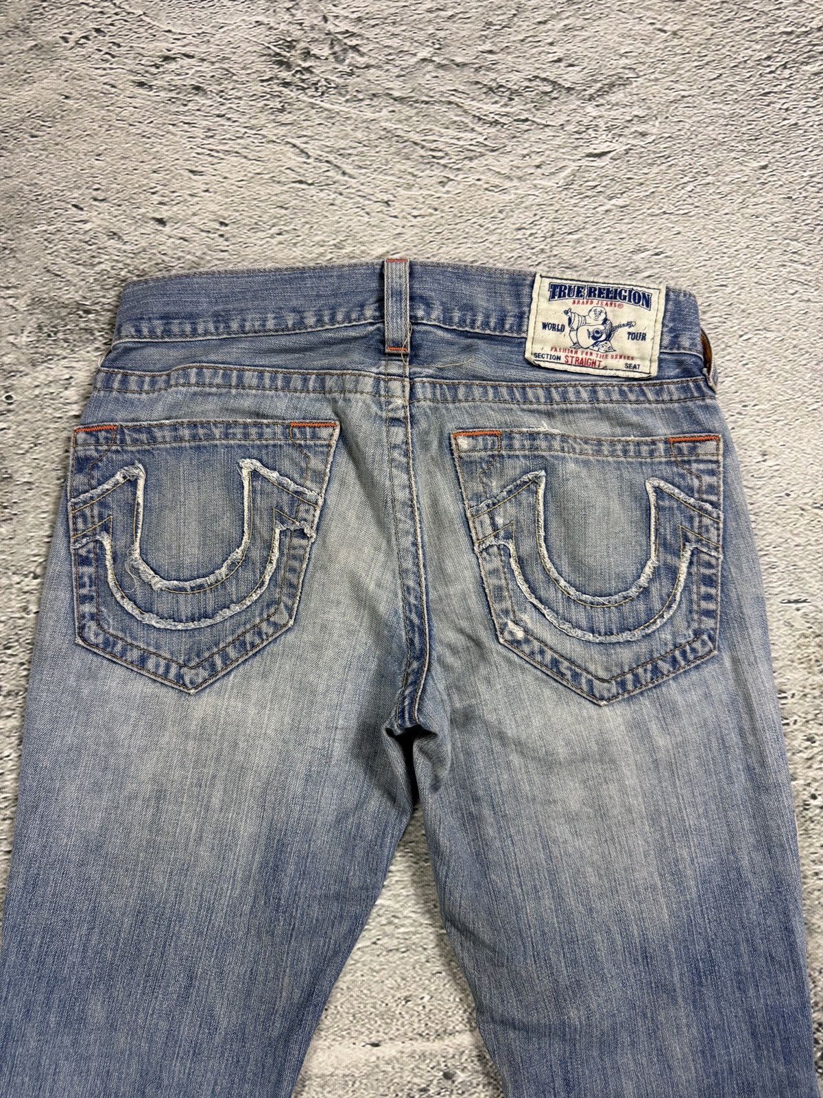 True Religion True Religion jeans vintage denim pants blue distressed Size US 31 - 2 Thumbnail
