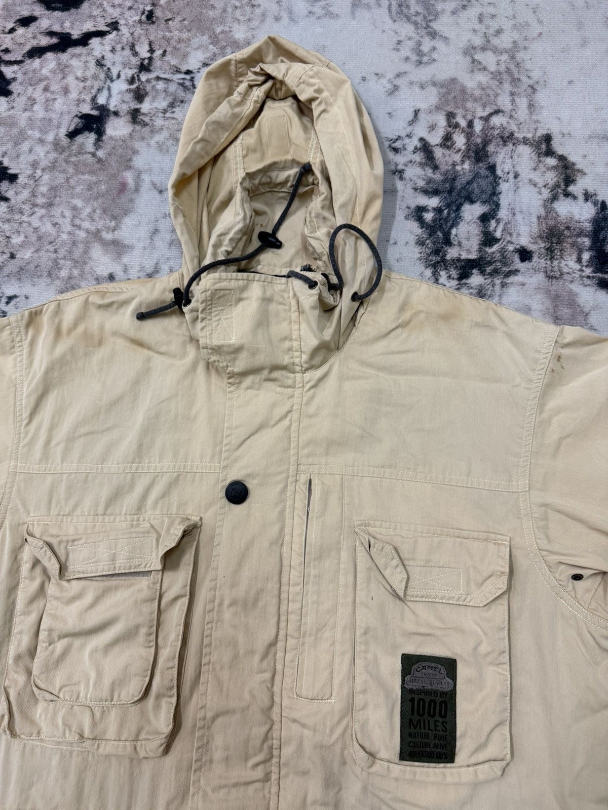 Camel Camel Trophy Advanture Wear Cargo Hunting Jacket Hoodie Size US L / EU 52-54 / 3 - 2 Thumbnail