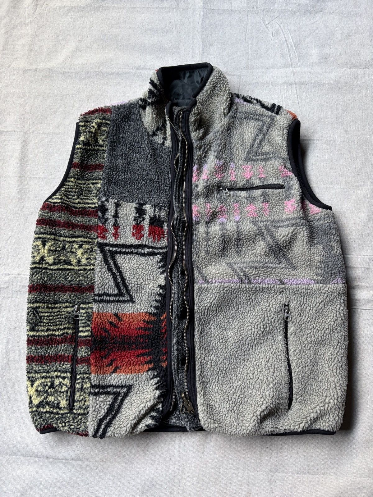 Kapital Kapital Navajo Reversible Fleece Vest Size US M / EU 48-50 / 2 - 1 Thumbnail
