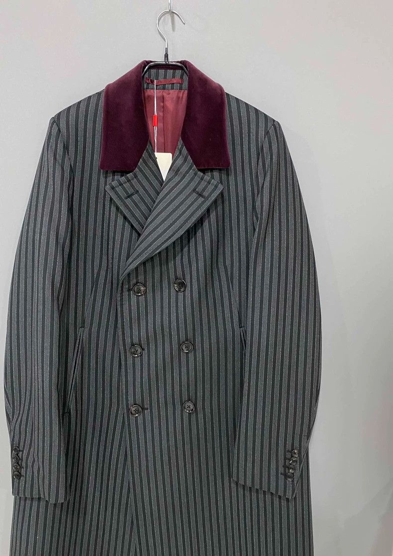 Gucci Gucci Velvet collar striped coat 2501-Nextarrow Size US M / EU 48-50 / 2 - 2 Thumbnail