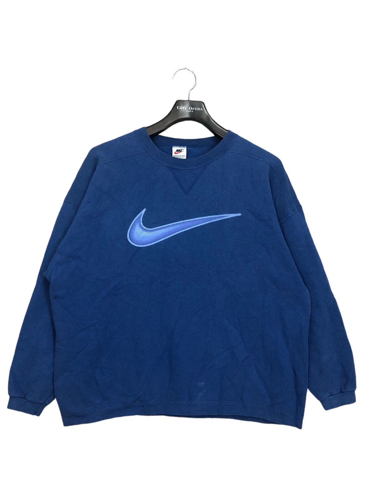 Nike × Vintage VTG 90s NIKE SWEATSHIRT SWOOSH BIG LOGO Size US M / EU 48-50 / 2 - 1 Thumbnail