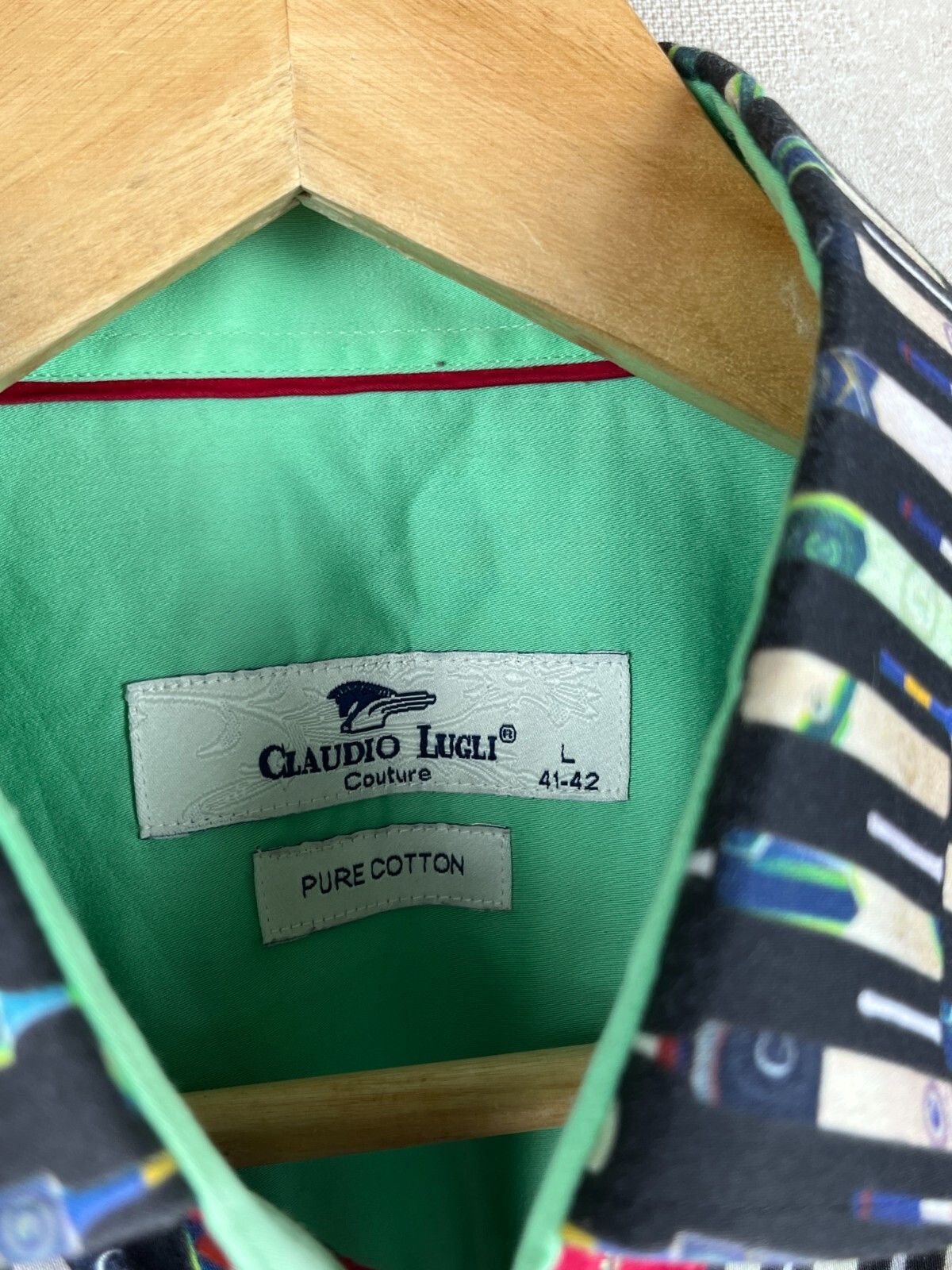 Other Claudio Lugli Cricket Ball Bet Print Long Sleeve Shirt Size US L / EU 52-54 / 3 - 7 Thumbnail