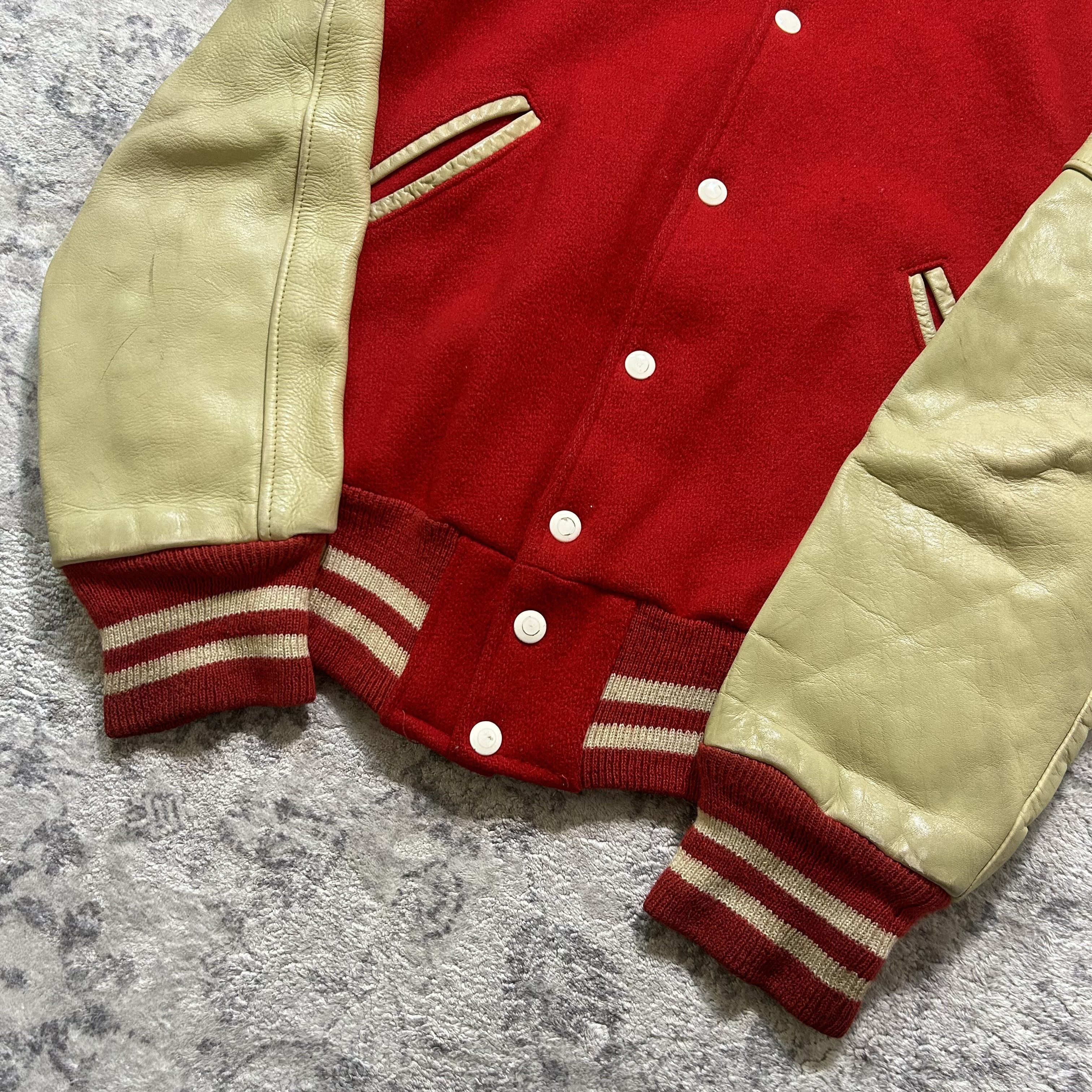 Vintage Vintage Leather Varsity Jacket Size US M / EU 48-50 / 2 - 3 Thumbnail