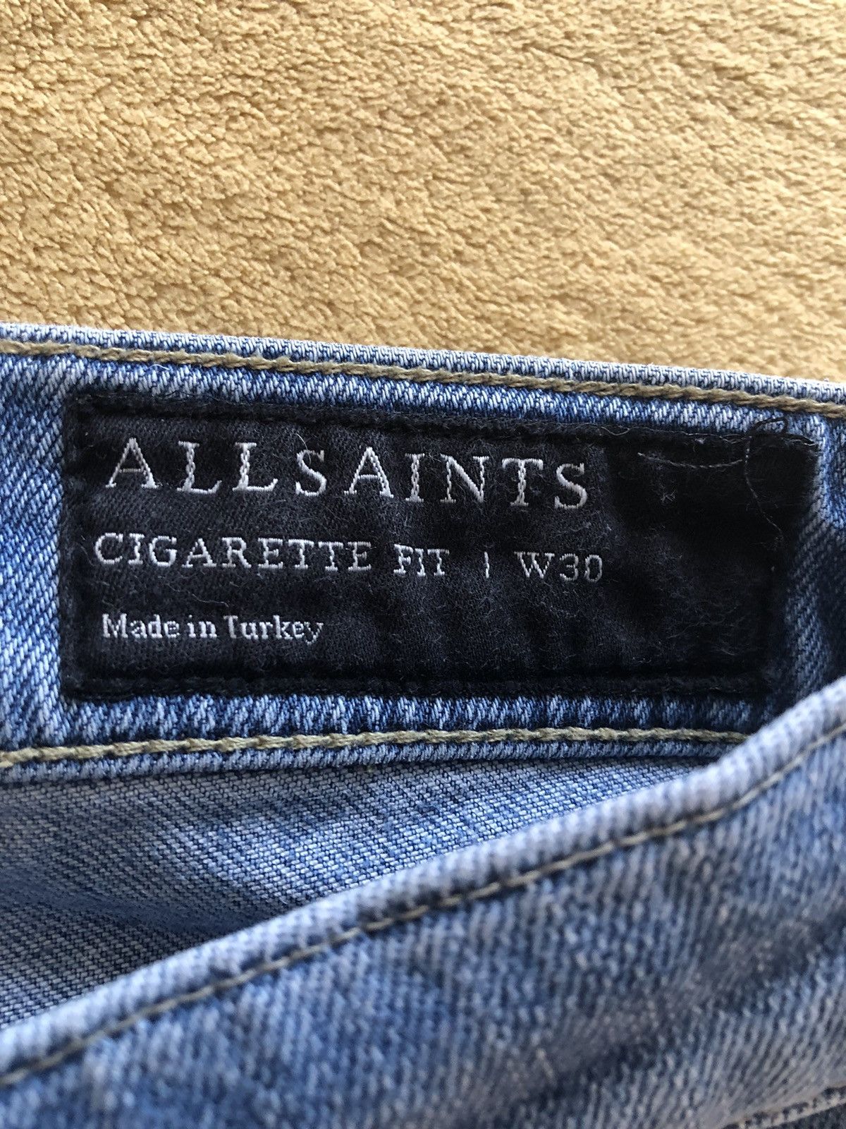 Allsaints ALL SAINTS CIGARETTE FIT VINTAGE QUALITY DENIM JEANS PANTS Size US 30 / EU 46 - 4 Thumbnail