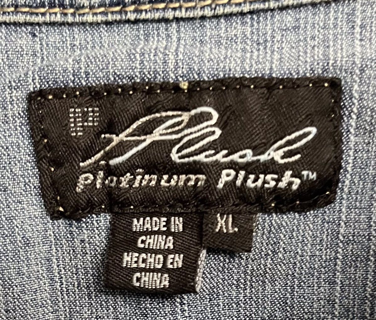 Vintage Platinum Plush Studded Denim XL Jacket, Size 15 Capri Pants Size 36" / US 14 / IT 50 - 3 Thumbnail