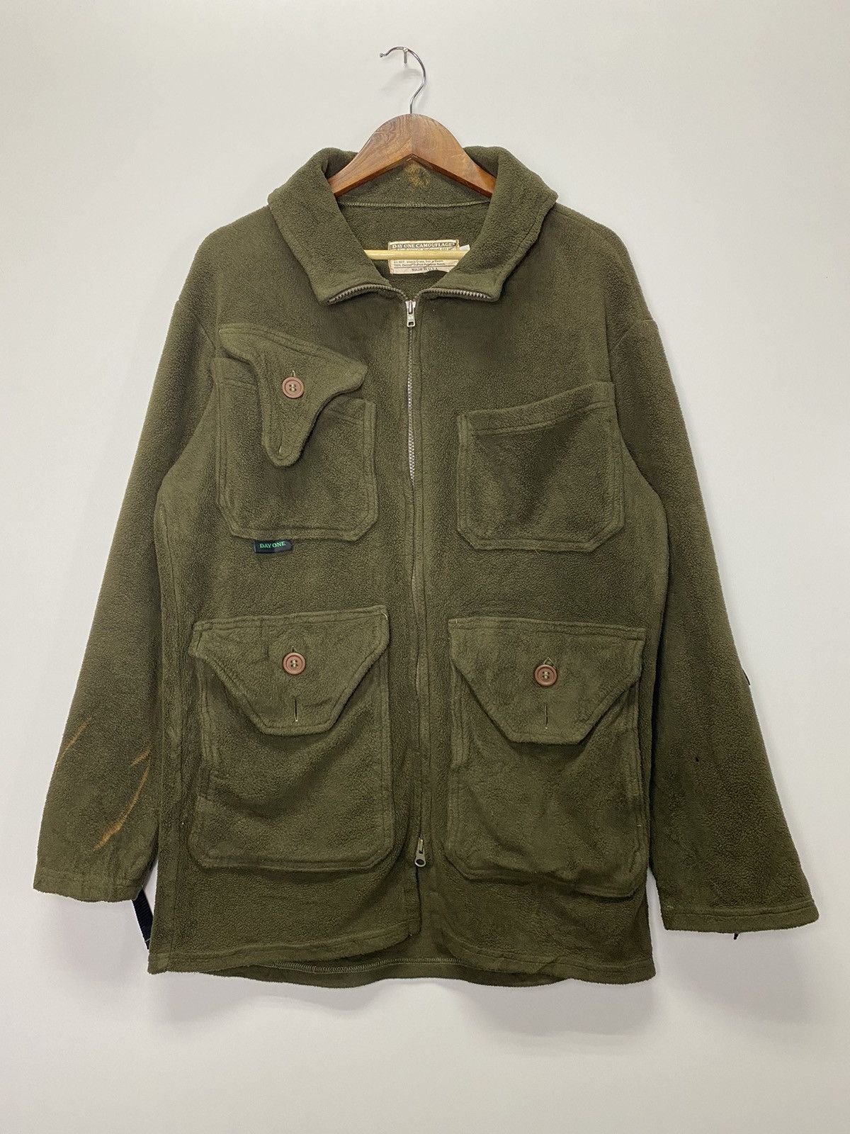 Japanese Brand × Vintage Vintage Fleece Camouflage Harajuku Jacket Size US M / EU 48-50 / 2 - 2 Thumbnail