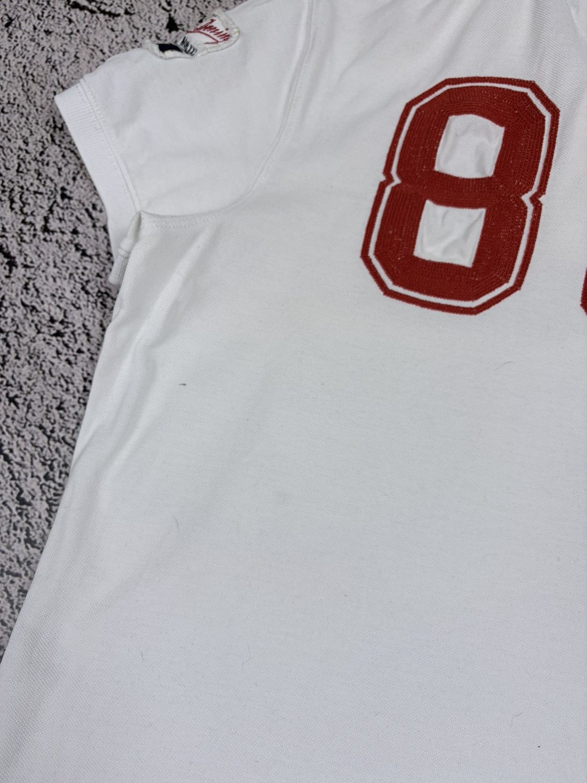 Tommy Hilfiger Tommy Hilfiger Denim White Varsity 85 Patch Polo Shirt L Size US L / EU 52-54 / 3 - 11 Thumbnail