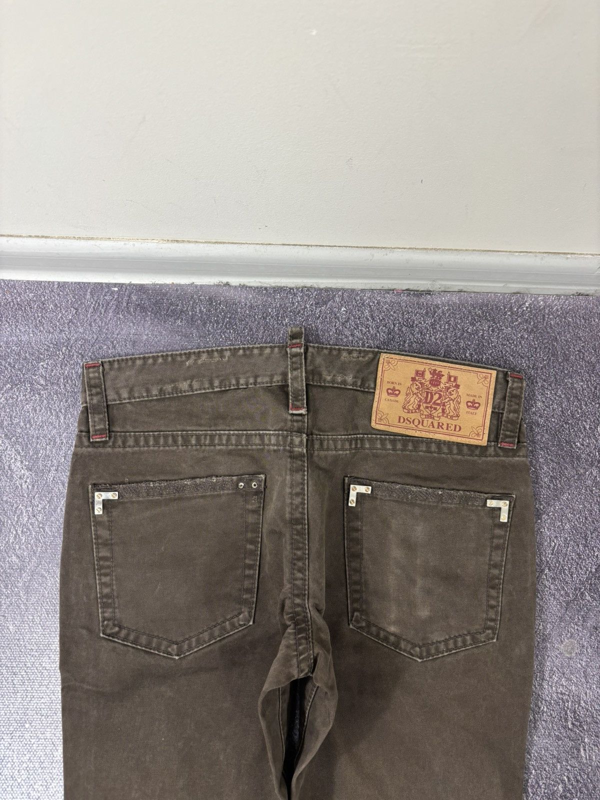 Dsquared2 Dsquared2 Women’s Brown Tapered Slim Fit Luxury Pants Jeans Size 32" / US 10 / IT 46 - 14 Thumbnail