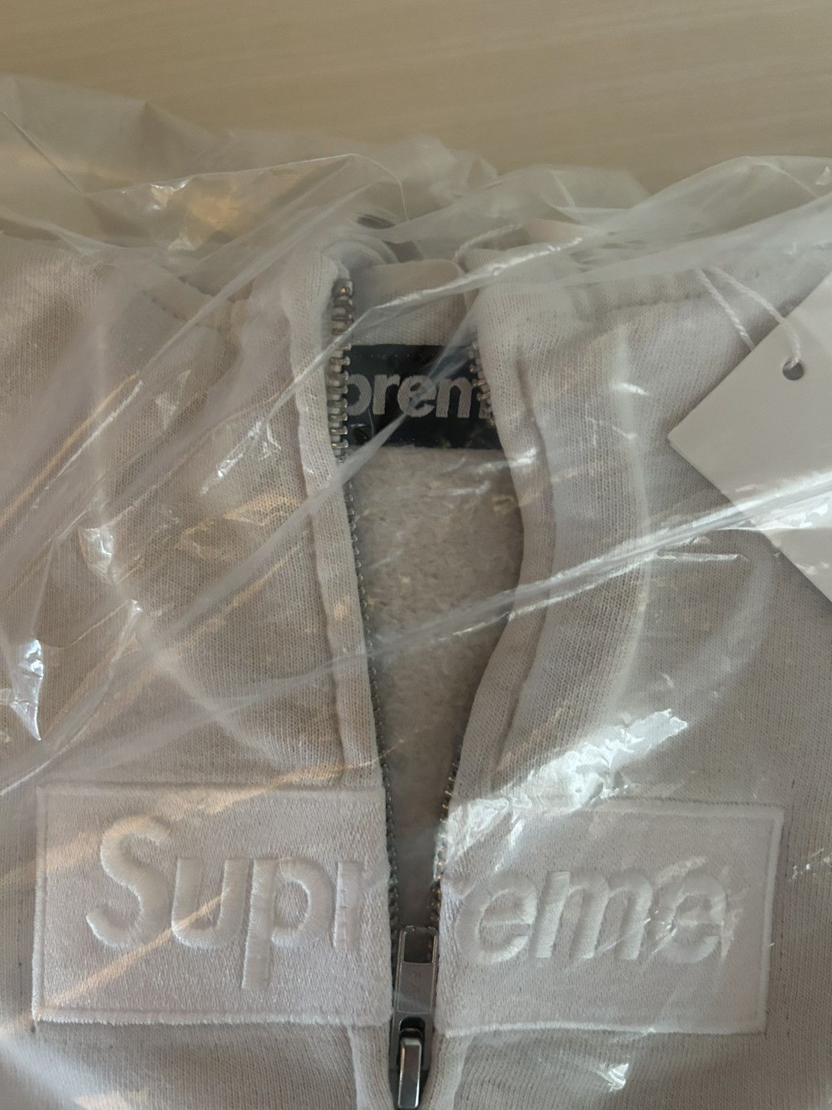 Maison Margiela × Supreme Supreme x Maison Margiela box logo zip up white hoodie Size US L / EU 52-54 / 3 - 3 Thumbnail