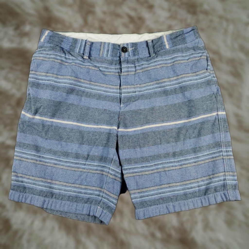 Tommy Bahama VINTAGE Tommy Bahama Shorts Mens Size 36 Blue Striped Cotton Chino Flat Front Casual Men's Size US 36 / EU 52 - 1 Thumbnail