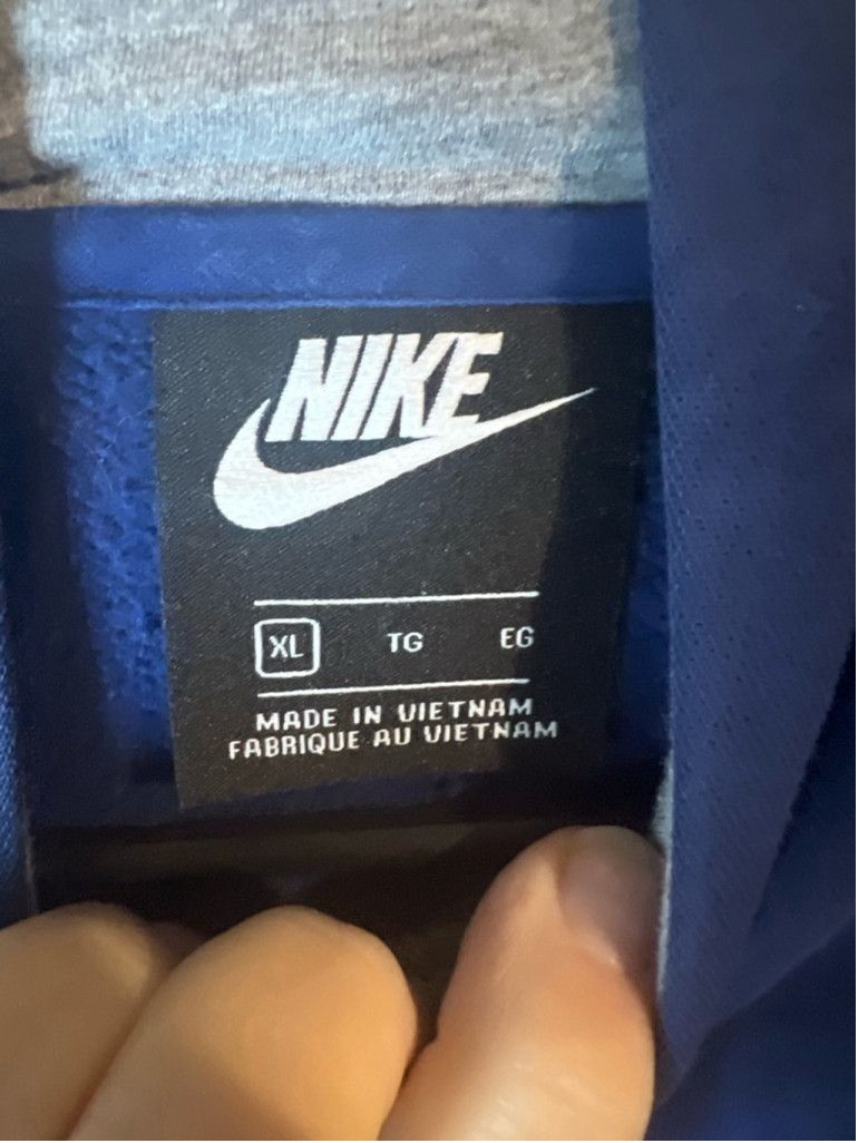 Nike Men's Nike Blue Hoodie Size XL Size XL / US 12-14 / IT 48-50 - 3 Thumbnail