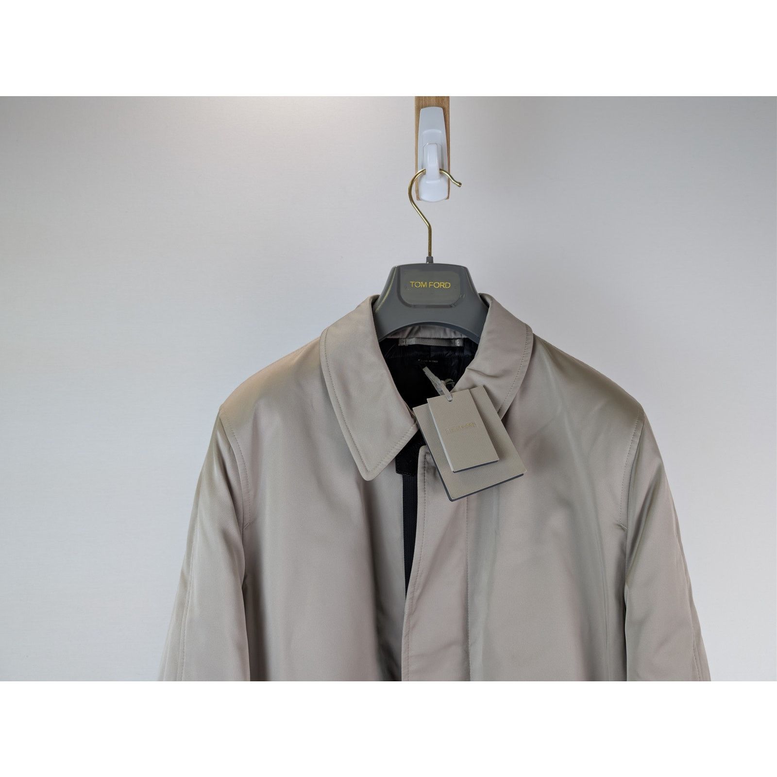Tom Ford o1rshd1 Sport Formal Outerwear Morning Coat in Beige 54 Size US L / EU 52-54 / 3 - 2 Thumbnail