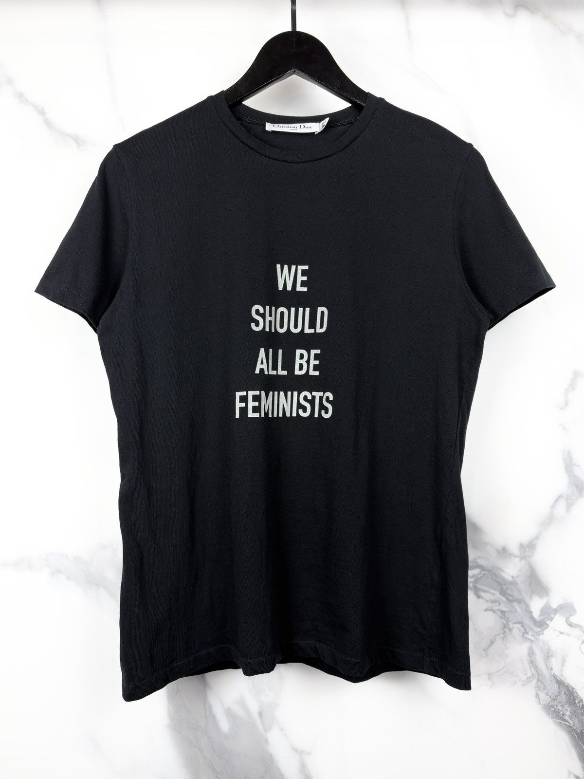 SS17 Christian Dior We Should All Be Feminists Tshirt Black