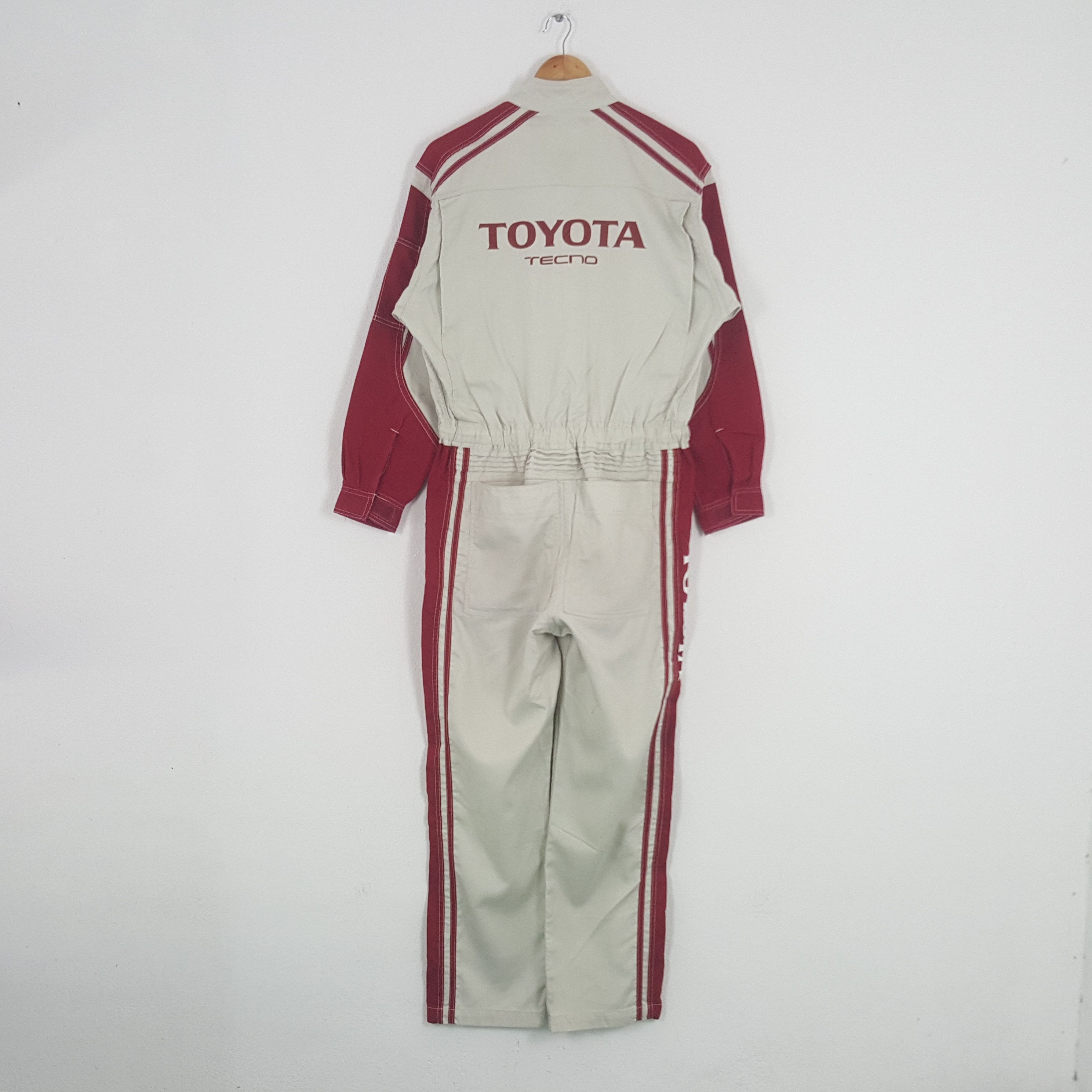 Japanese Brand × Vintage Vintage Toyota Tecno Japanese Racing Team Coverall Jacket Size US M / EU 48-50 / 2 - 1 Thumbnail