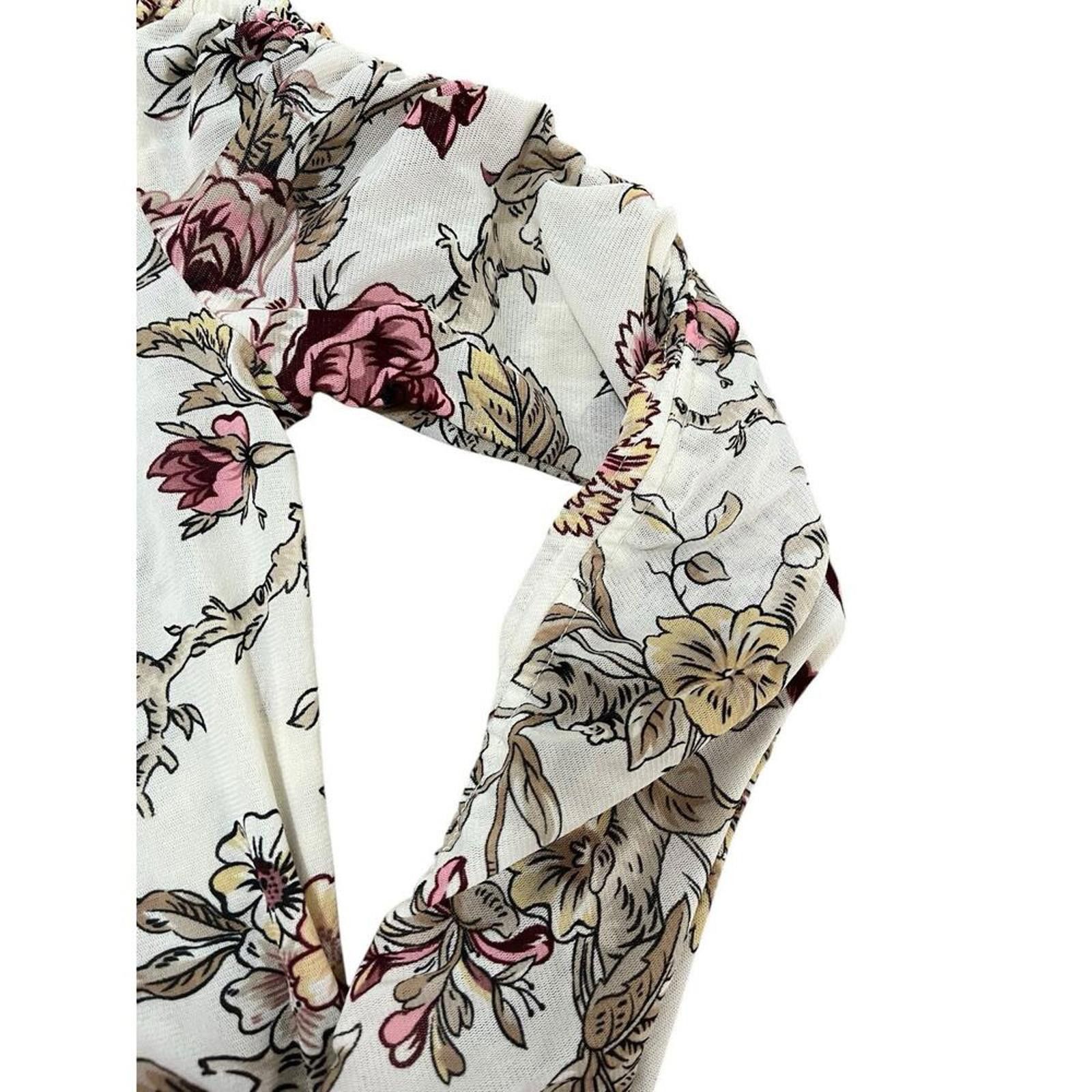 Unknown London Floral Long Sleeve T-Shirt for Women Size S / US 4 / IT 40 - 6 Thumbnail