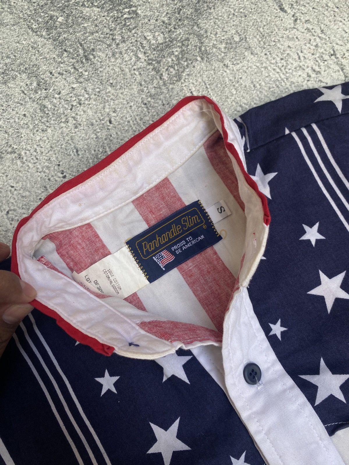 Panhandle Slim VINTAGE 1990’s PANDHANDLE SLIM AMERICAN FLAG Size US L / EU 52-54 / 3 - 4 Thumbnail