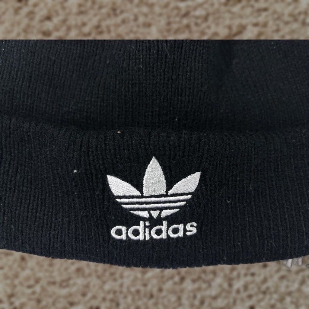 Adidas Adidas Beanie One Size Womens Black Knit Logo Size ONE SIZE - 1 Thumbnail