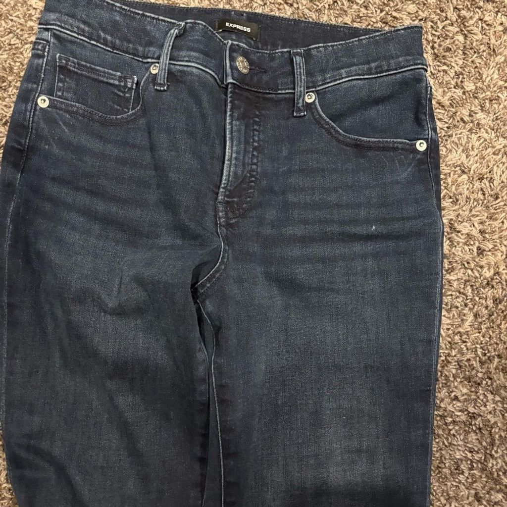 Express Women's Express Dark Blue Jeans Size 28" / US 6 / IT 42 - 5 Thumbnail