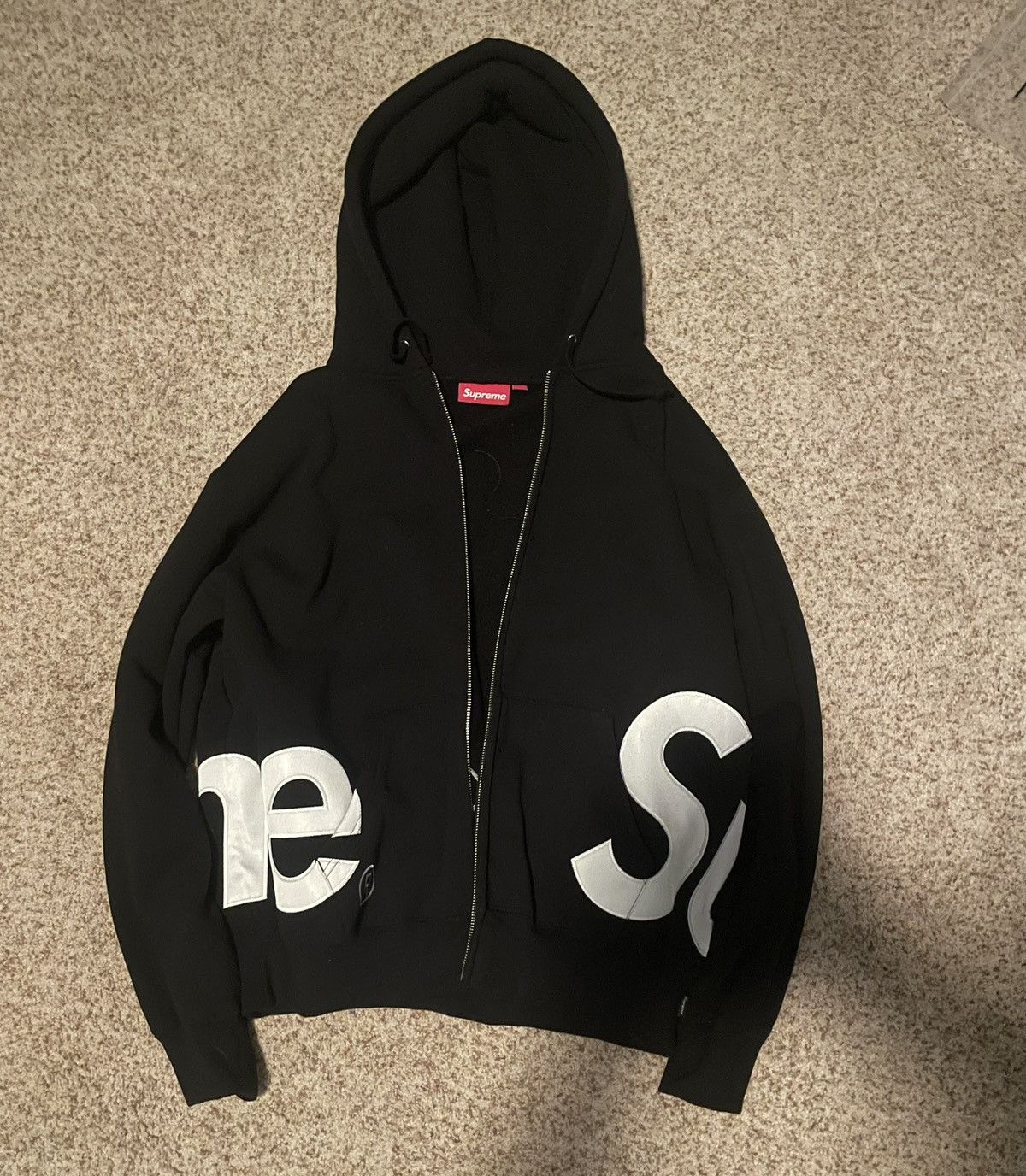 Supreme Supreme Big Logo Zip Up Hooded Sweatshirt Size US M / EU 48-50 / 2 - 2 Thumbnail