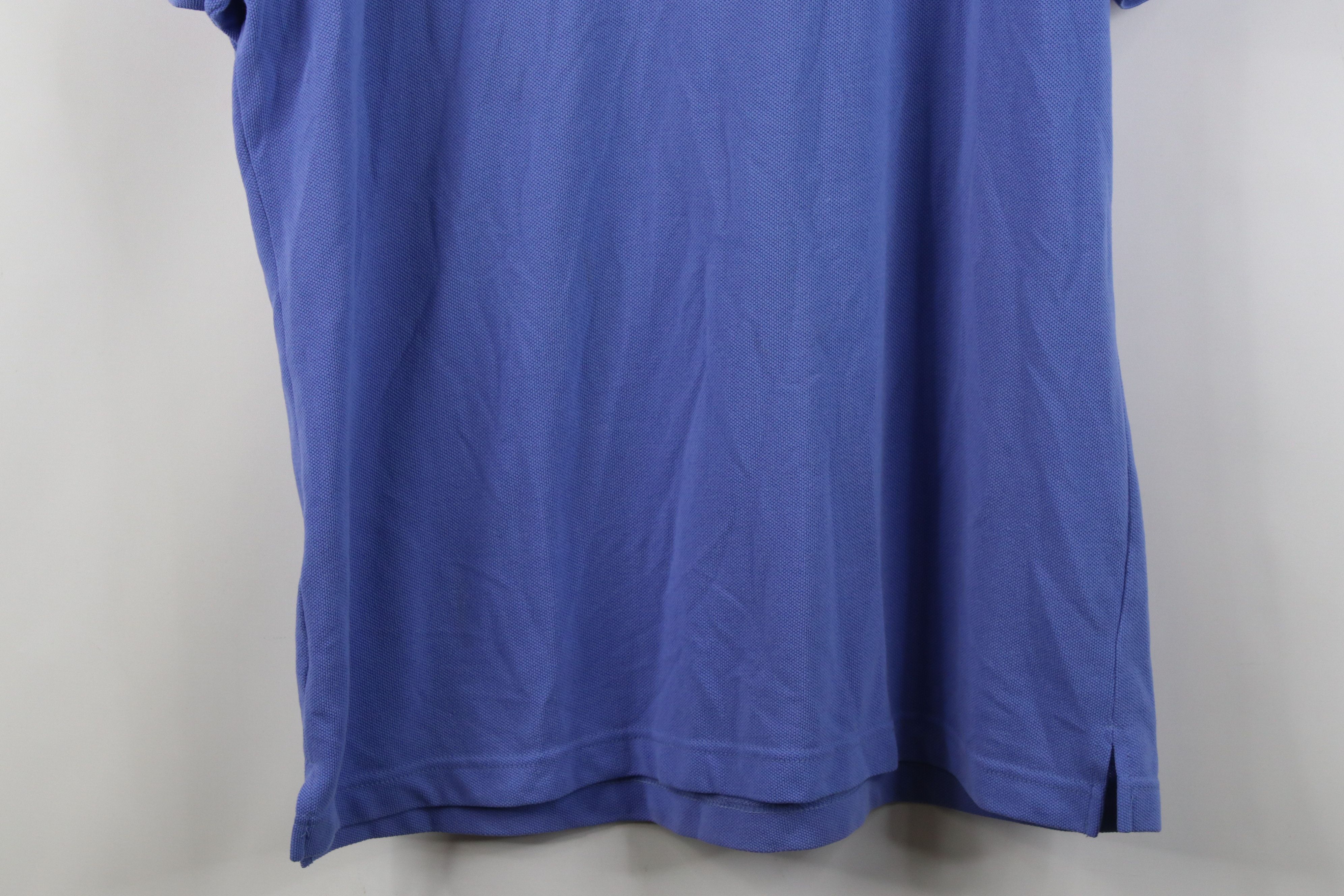 Vintage Vintage 90s Streetwear Blank Pique Cotton Knit Golf Polo Size US L / EU 52-54 / 3 - 16 Thumbnail