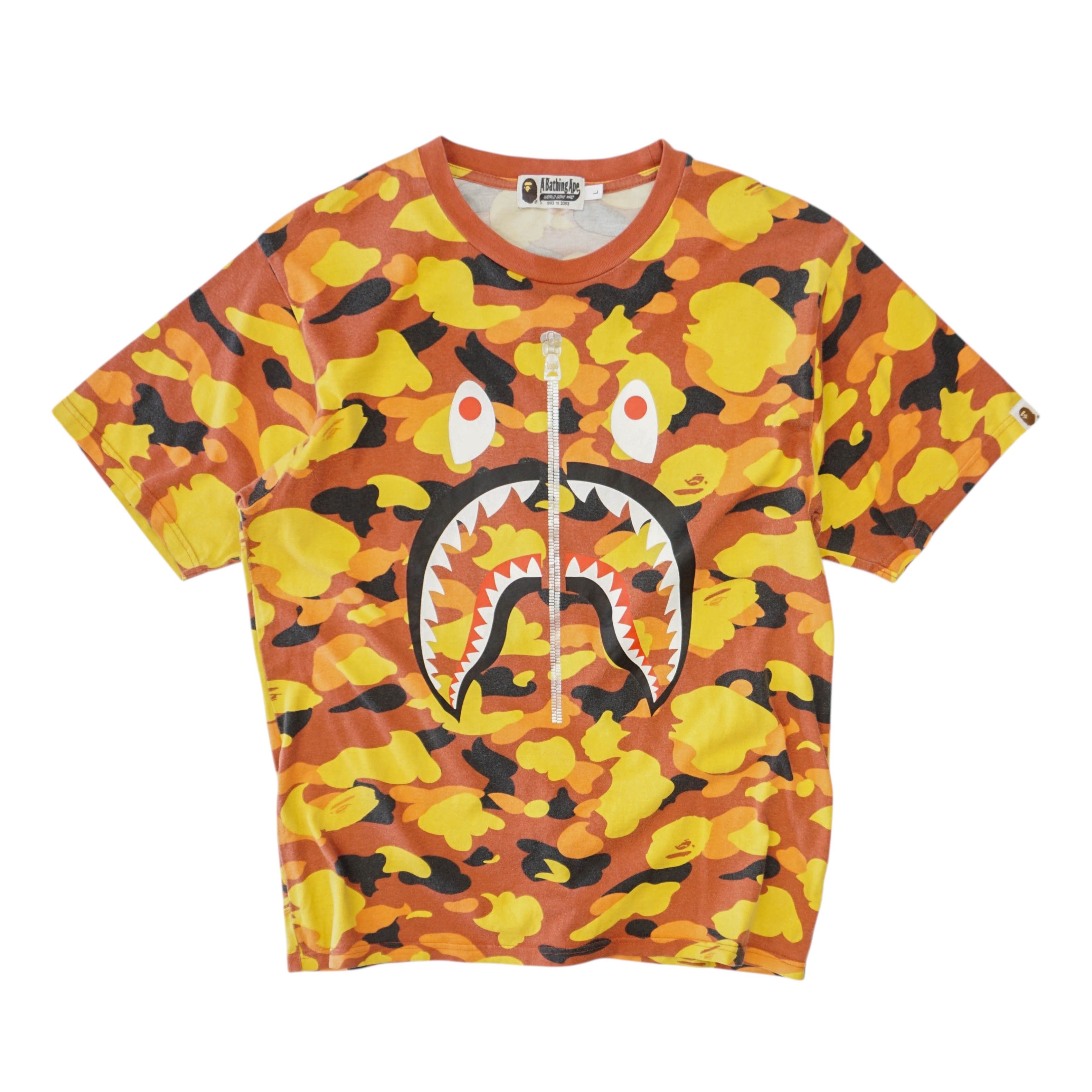 Bape A Bathing Ape / Bape Shark Head Camouflage Tee Size US M / EU 48-50 / 2 - 1 Thumbnail