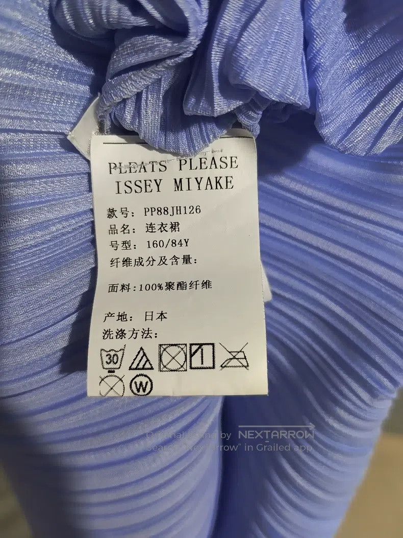 Issey Miyake Issey Miyake Blue Pleated Sleeveless Dress Size M / US 6-8 / IT 42-44 - 4 Thumbnail