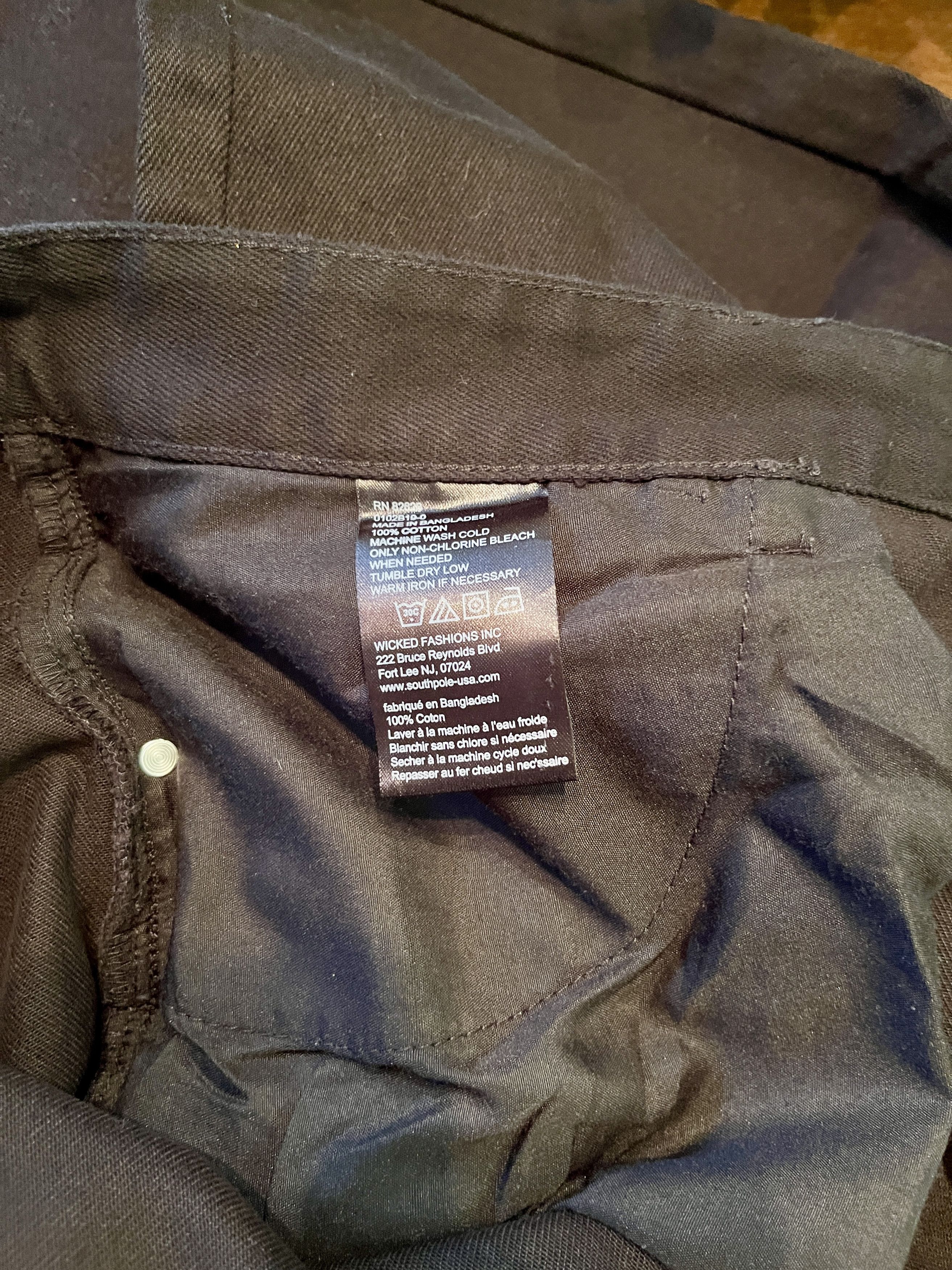 Southpole Vintage Southpole Black Jeans Size 52 Authentic Collection Size US 44 / EU 60 - 10 Thumbnail