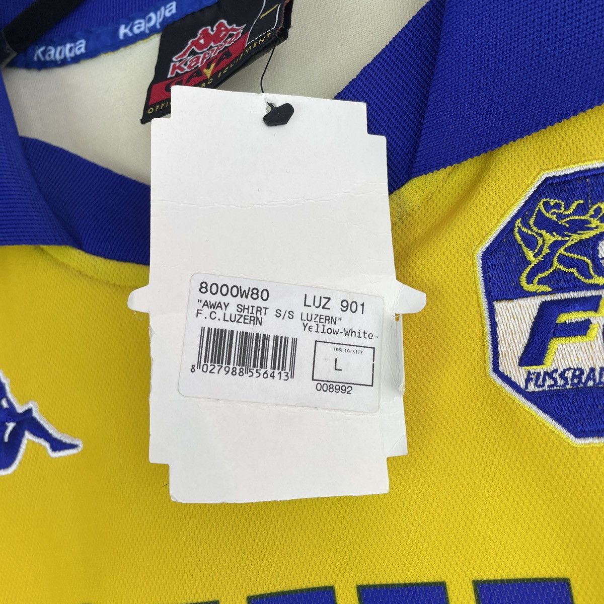 Kappa Vintage FC Luzern Kappa Melchior Arnold Away Jersey 2000/01 Size US L / EU 52-54 / 3 - 7 Thumbnail