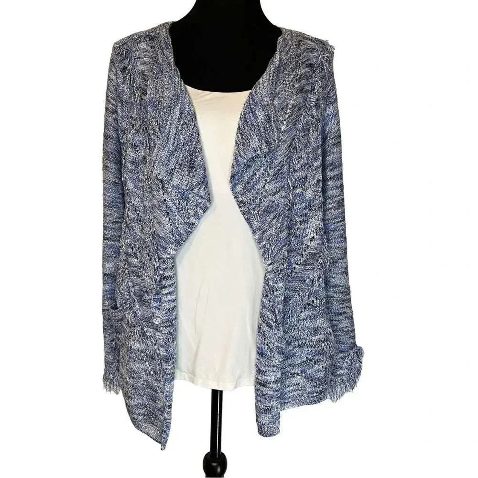 Other 89th & Madison blue marled open cardigan Size Petite Medium Size M / US 6-8 / IT 42-44 - 1 Thumbnail
