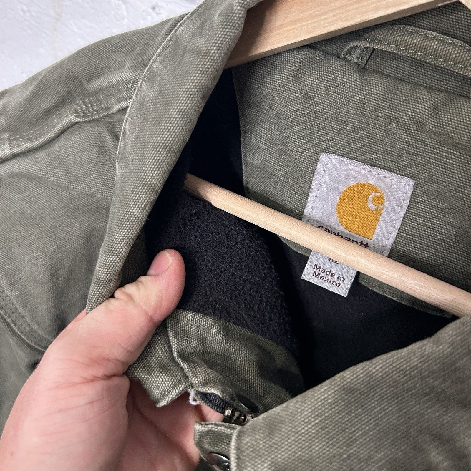 Carhartt Carhartt Canvas Fleece-Lined Berwick Jacket “Moss Green” Size US XL / EU 56 / 4 - 11 Thumbnail