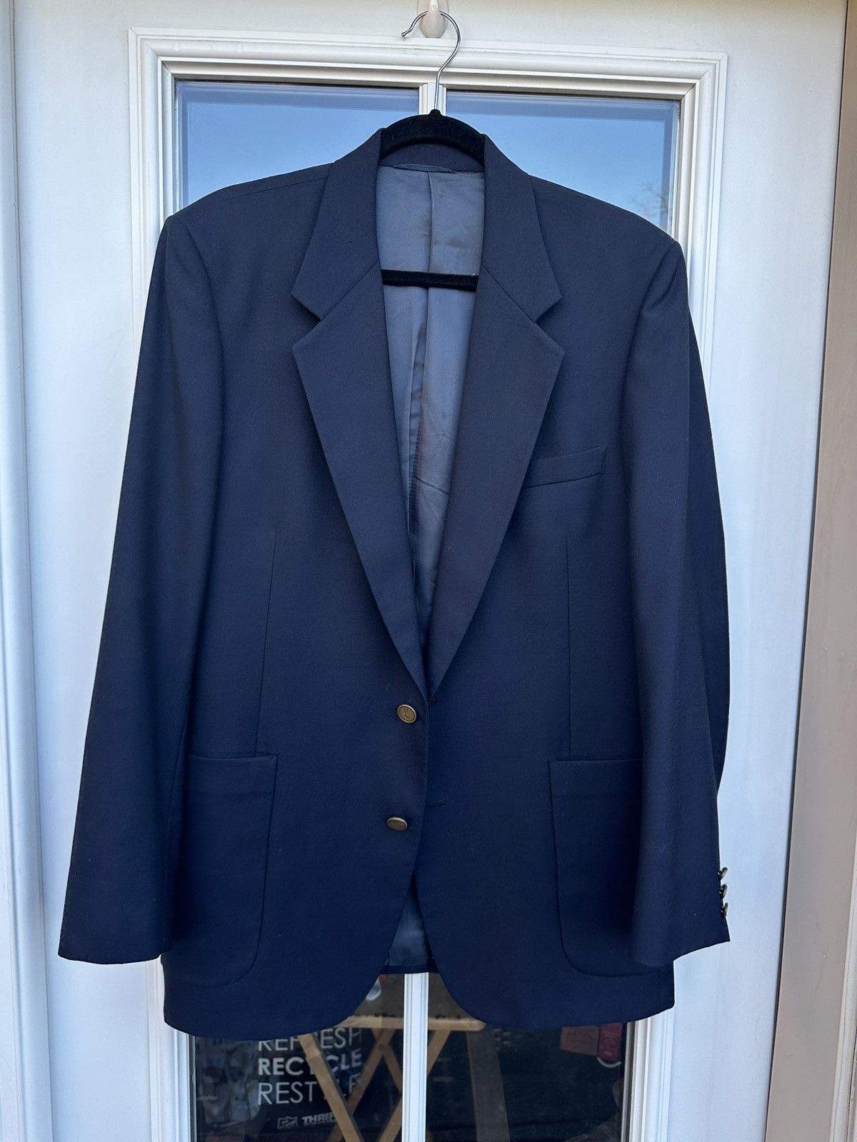 Yves Saint Laurent YSL Yves Saint Laurent Wool Blazer Jacket Size 48R - 3 Thumbnail