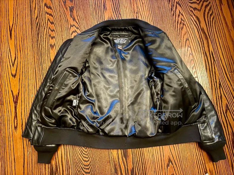Schott Schott MA-1 flight jacket leather jacket Size US S / EU 44-46 / 1 - 8 Thumbnail