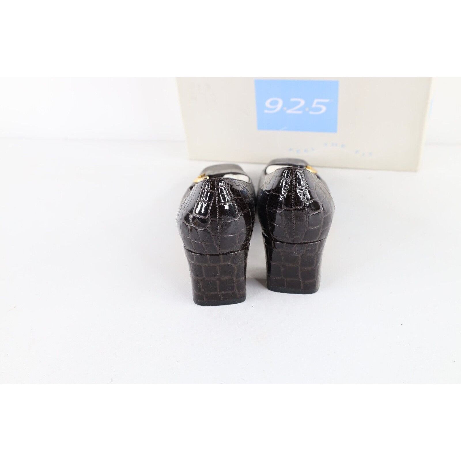 Vintage Vintage 90s Streetwear Faux Alligator Block Heel Shoes Size US 9 / IT 39 - 7 Thumbnail