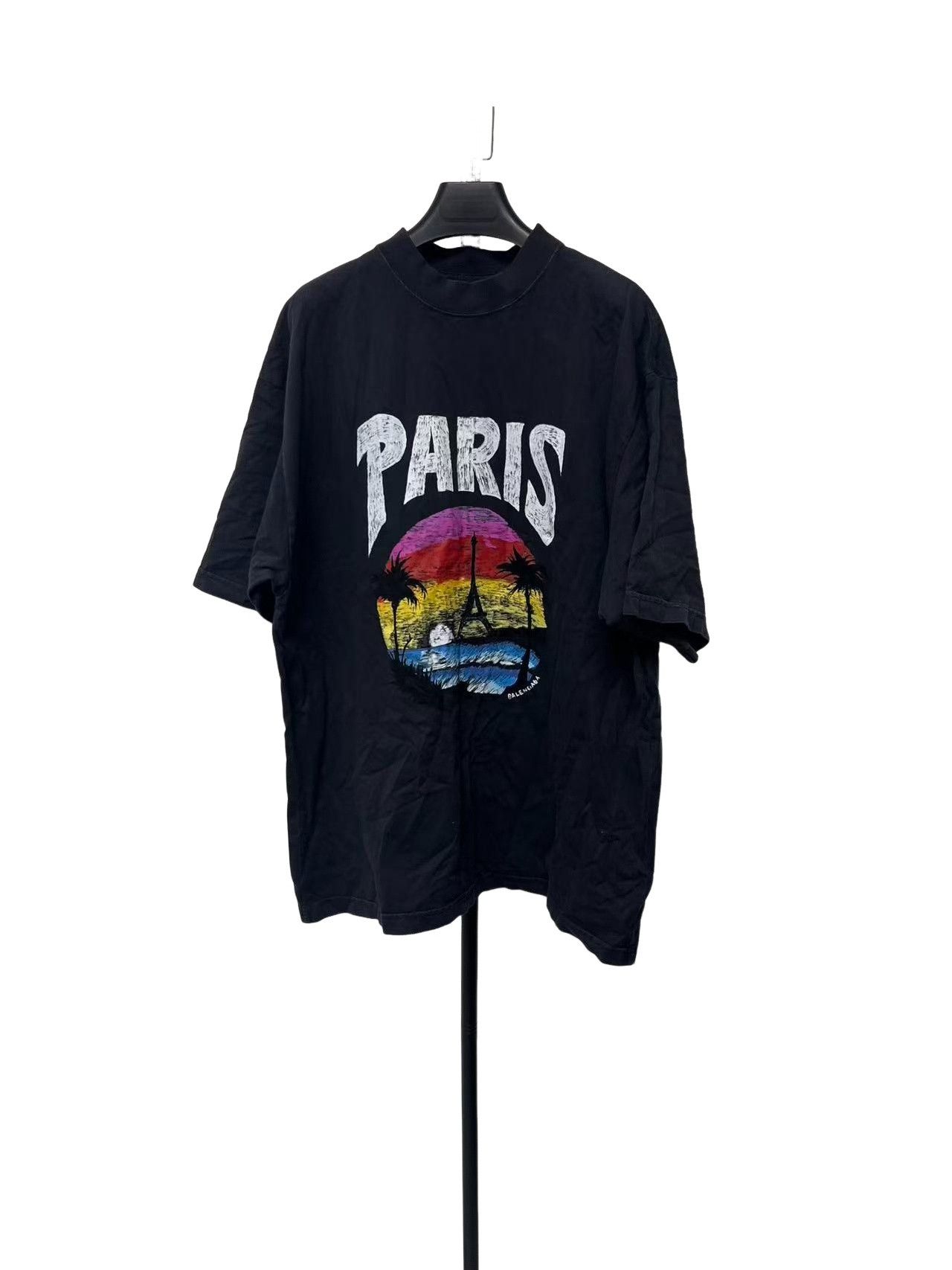 Balenciaga Balenciaga Paris Graphic Print T-Shirt L Size US L / EU 52-54 / 3 - 1 Thumbnail