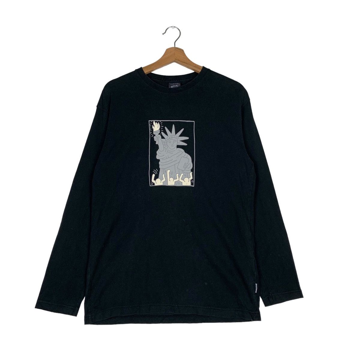 Keith Haring Keith Haring Statue of Liberty Freedom Tower Tee #0344-C16 Size US M / EU 48-50 / 2 - 1 Thumbnail