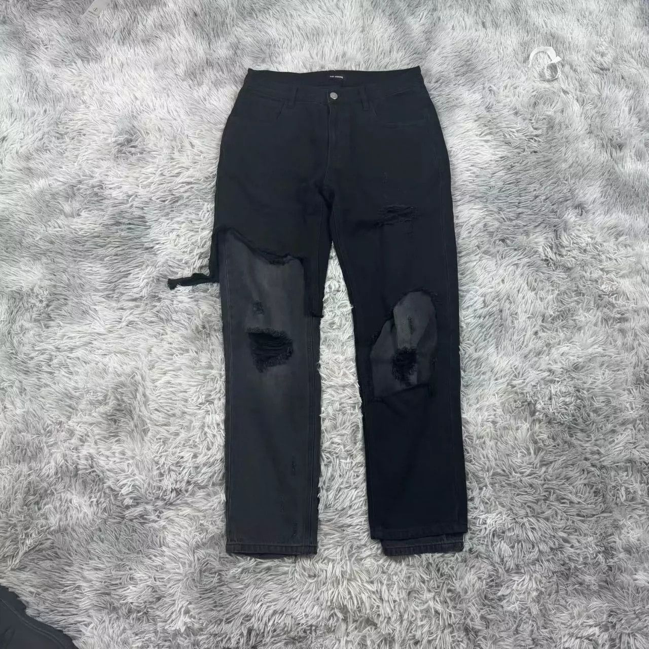 Raf Simons Raf Simons19AW Double layered Destruction Jeans -DMC Size US 30 / EU 46 - 1 Thumbnail