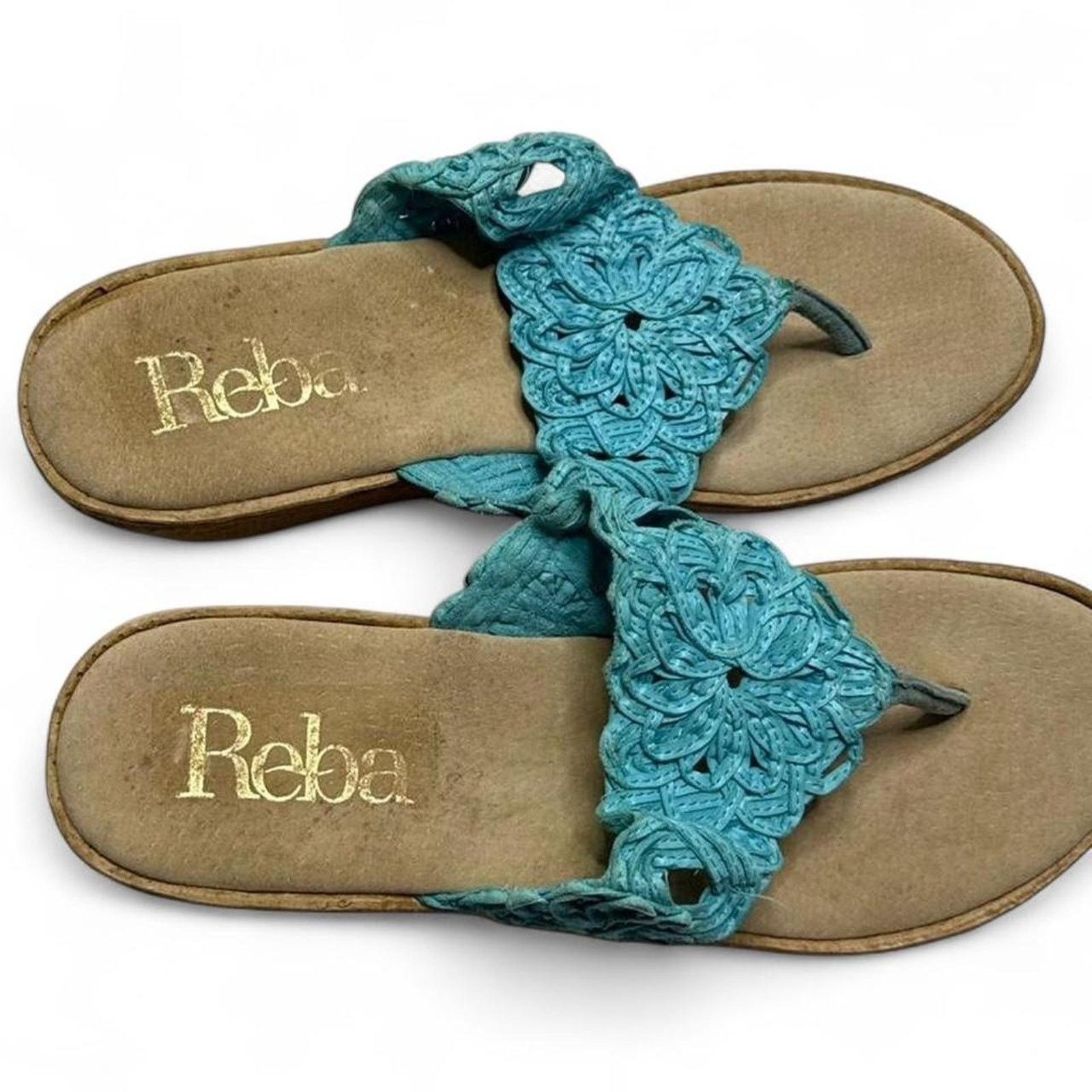 Other Reba Tropical Y2K Boho Summer 3” Wedge Sandals Size 8 1/2 Size US 8.5 / IT 38.5 - 5 Thumbnail