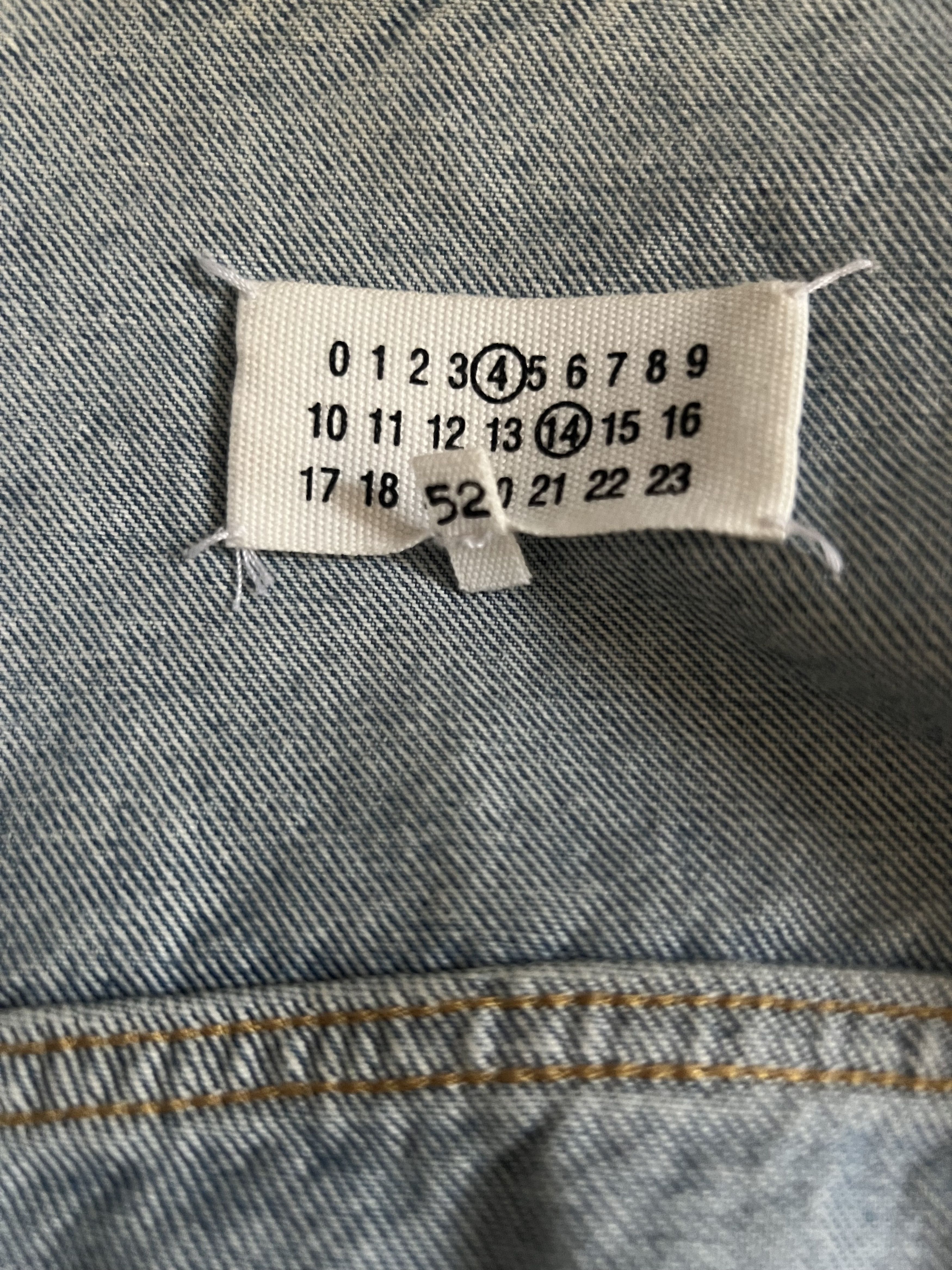 Maison Margiela Cropped Collarless Denim Jacket Size US L / EU 52-54 / 3 - 5 Thumbnail