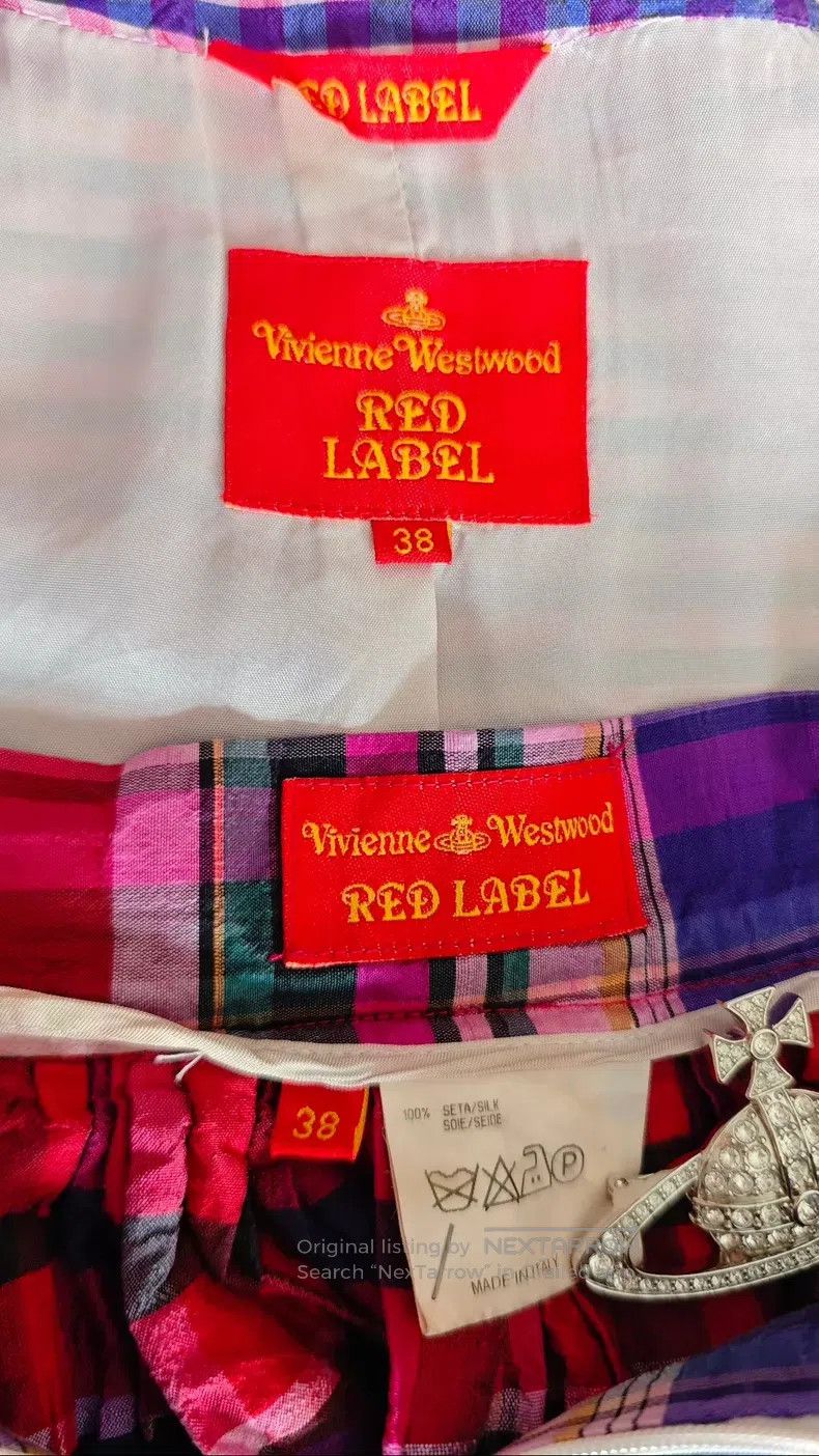 Vivienne Westwood Vivienne Westwood Plaid Patchwork Suit Size XS / US 0-2 / IT 36-38 - 9 Thumbnail