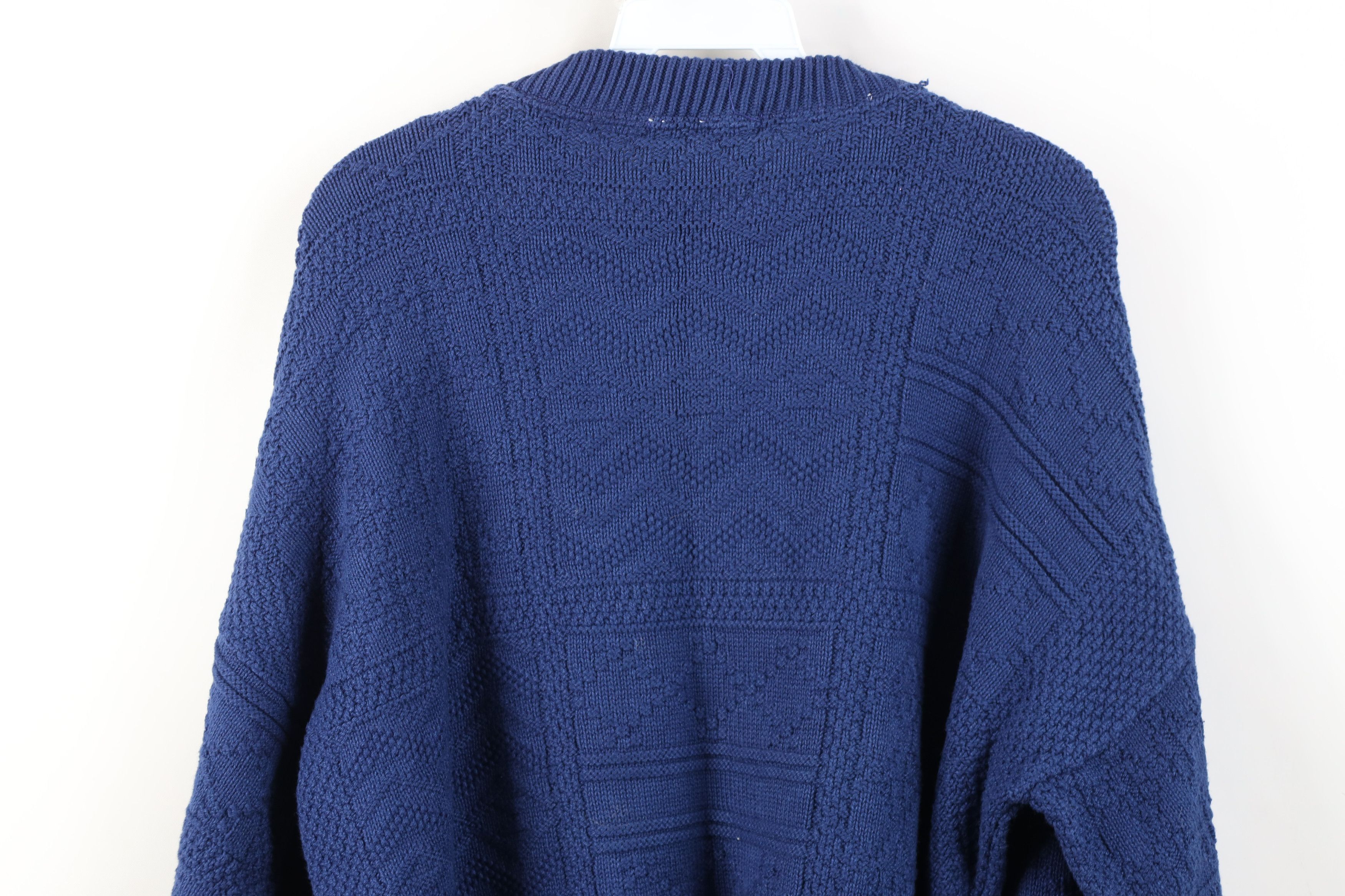 Vintage Vintage 90s Streetwear Southwestern Geometric Cotton Sweater Size US XL / EU 56 / 4 - 11 Thumbnail