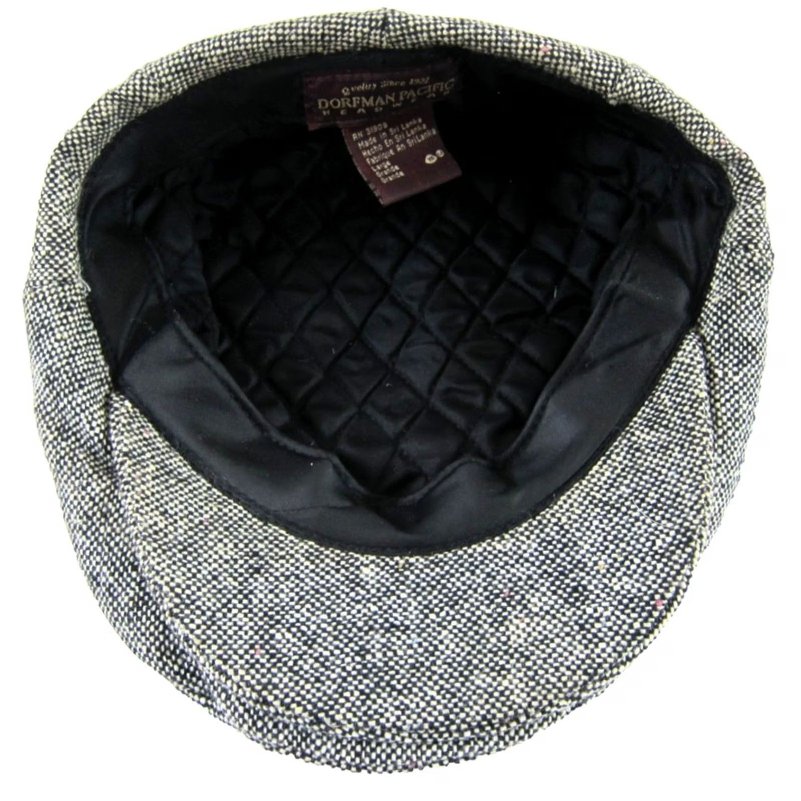 Vintage VINTAGE Dorfman Pacific Hat Newsboy Cabbie Gatsby Brown Wool Pink Speckled Large Mens Size ONE SIZE - 6 Thumbnail