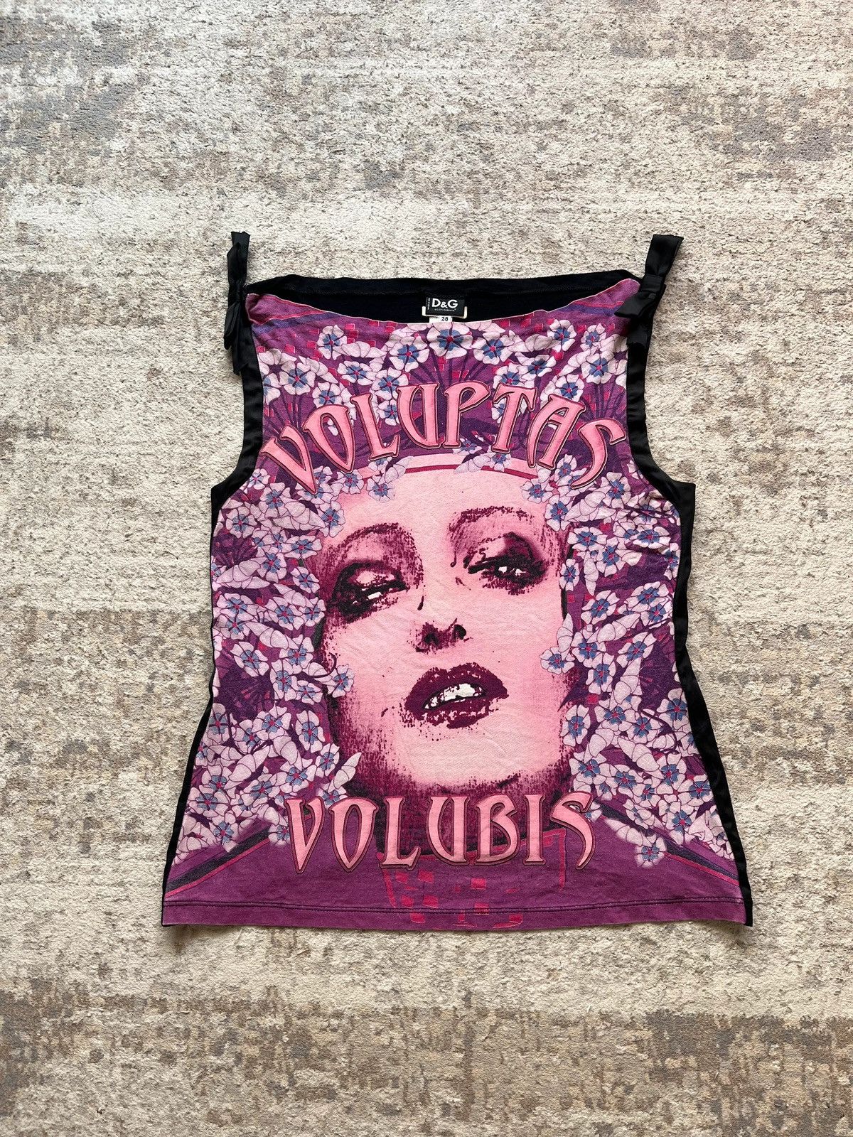 Dolce & Gabbana D&G Dolce & Gabbana Top Tank Voluptas Voludis 2000s Sz 42 Size XL / US 12-14 / IT 48-50 - 1 Thumbnail