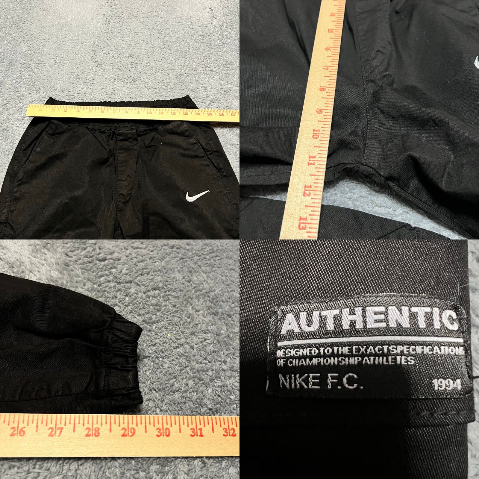 Nike Nike Cargo Pants Joggers Mens Small Black Performance Size US 29 - 8 Thumbnail