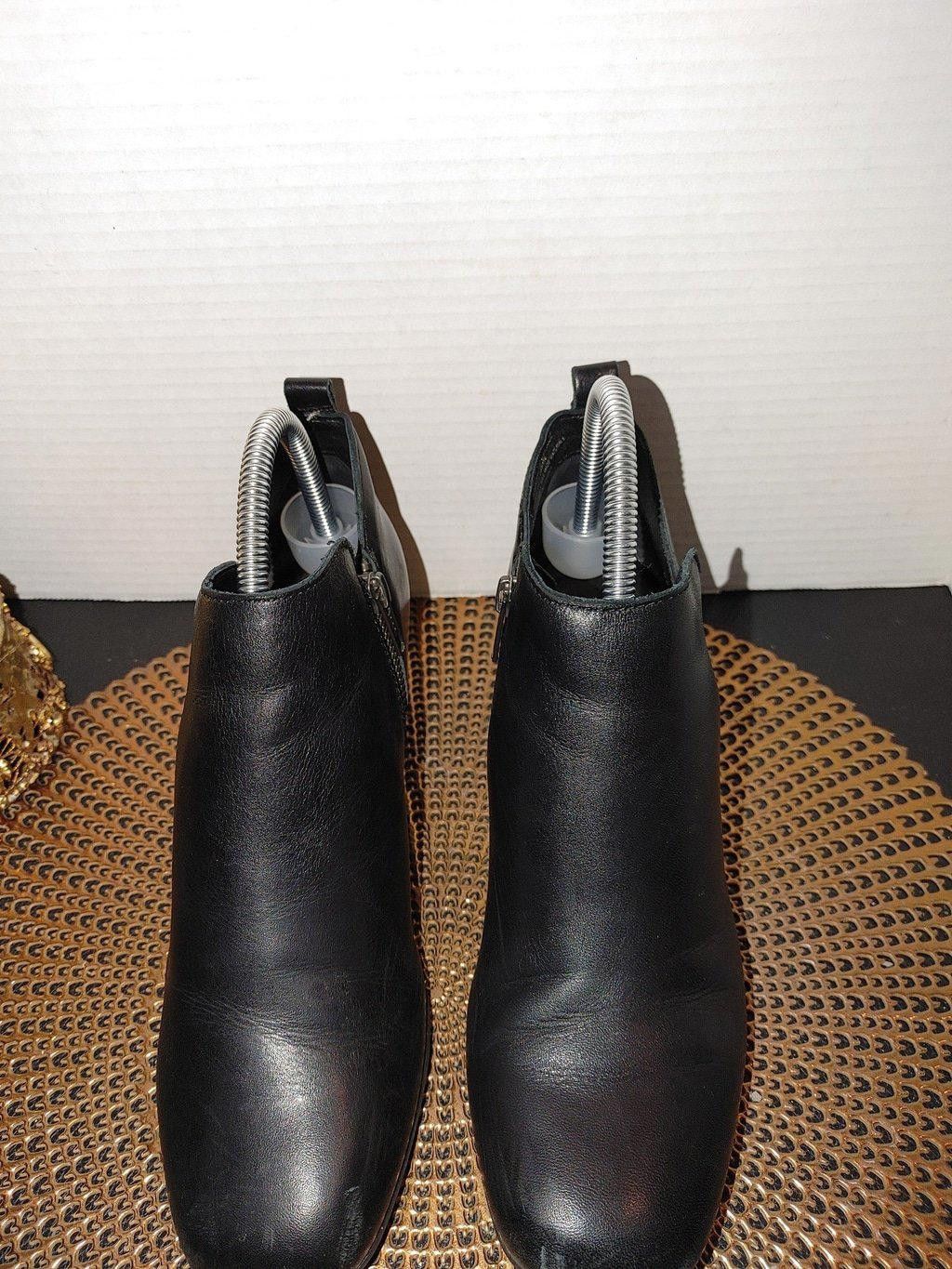 Born Born Kenzy Leather Ankle Booties Size 8M Size US 8 / IT 38 - 3 Thumbnail