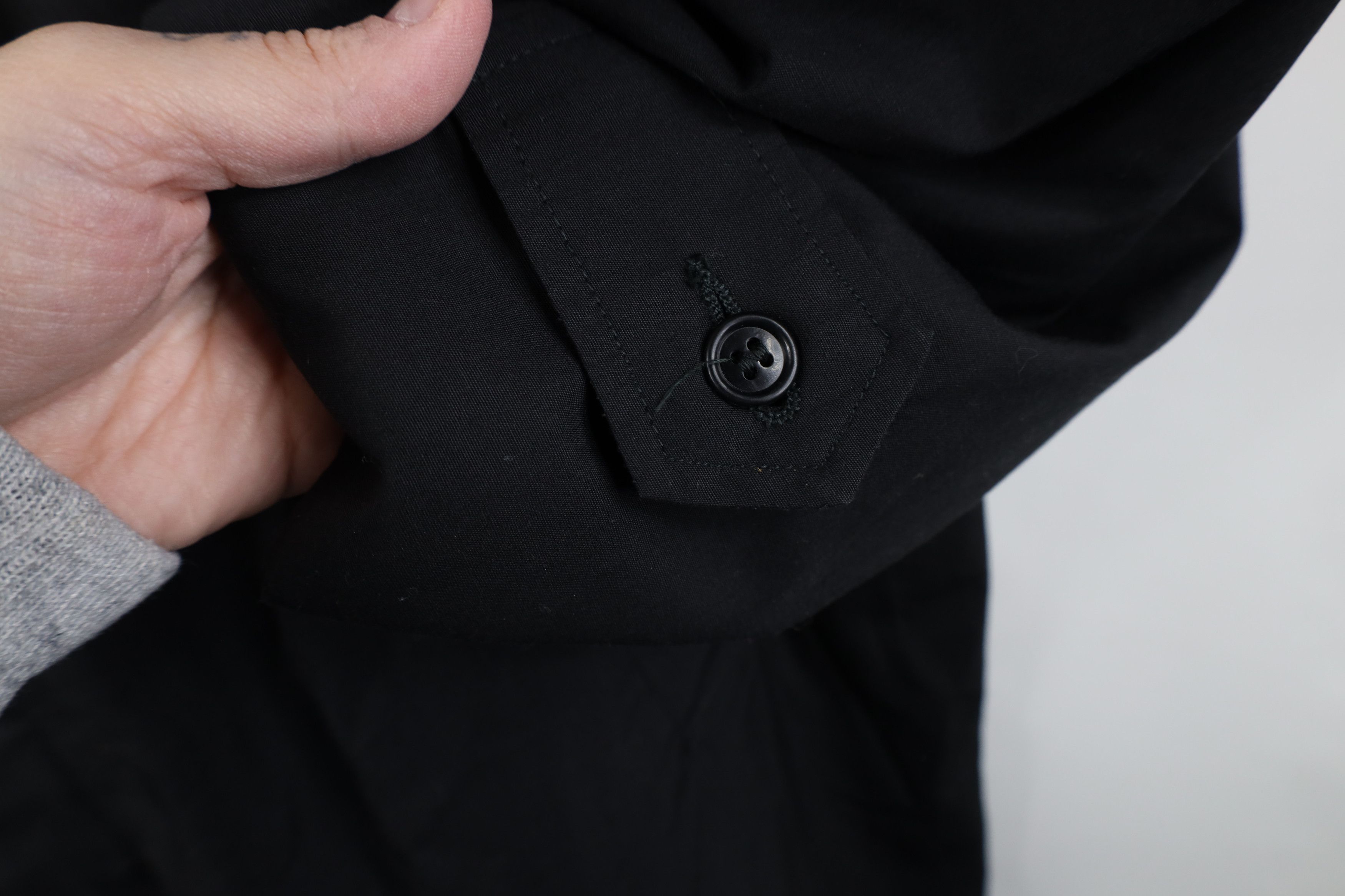 Vintage Vintage 50s 60s Streetwear Trench Coat Rain Jacket Black USA Size US XL / EU 56 / 4 - 4 Thumbnail