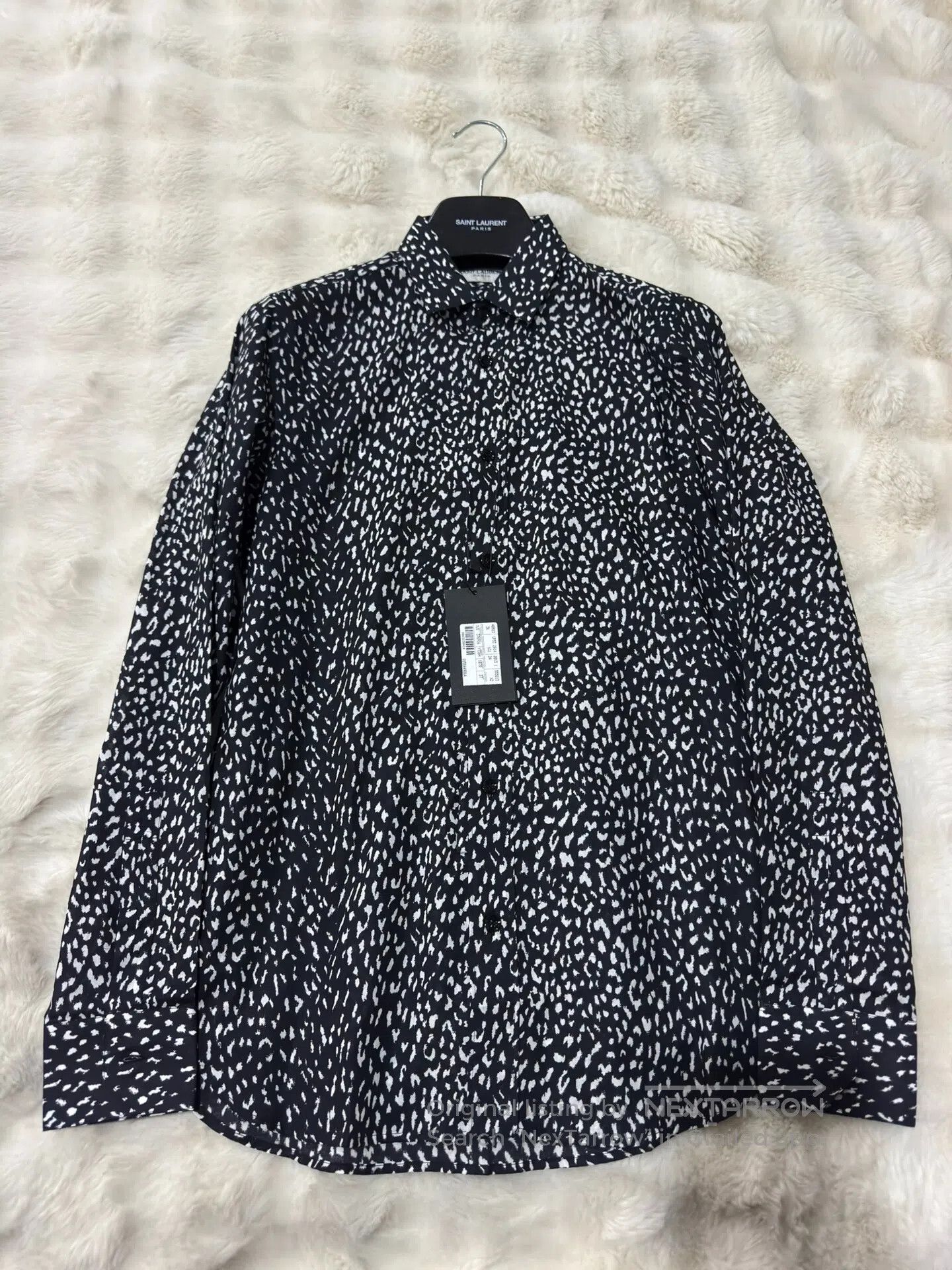 Saint Laurent Paris Saint Laurent Paris size 37 Black Panther Print Shirt| Size US S / EU 44-46 / 1 - 1 Thumbnail