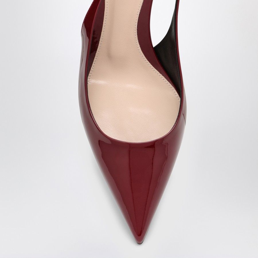 o1d2blof0824 Leather Signorina Decollete in Dark Red